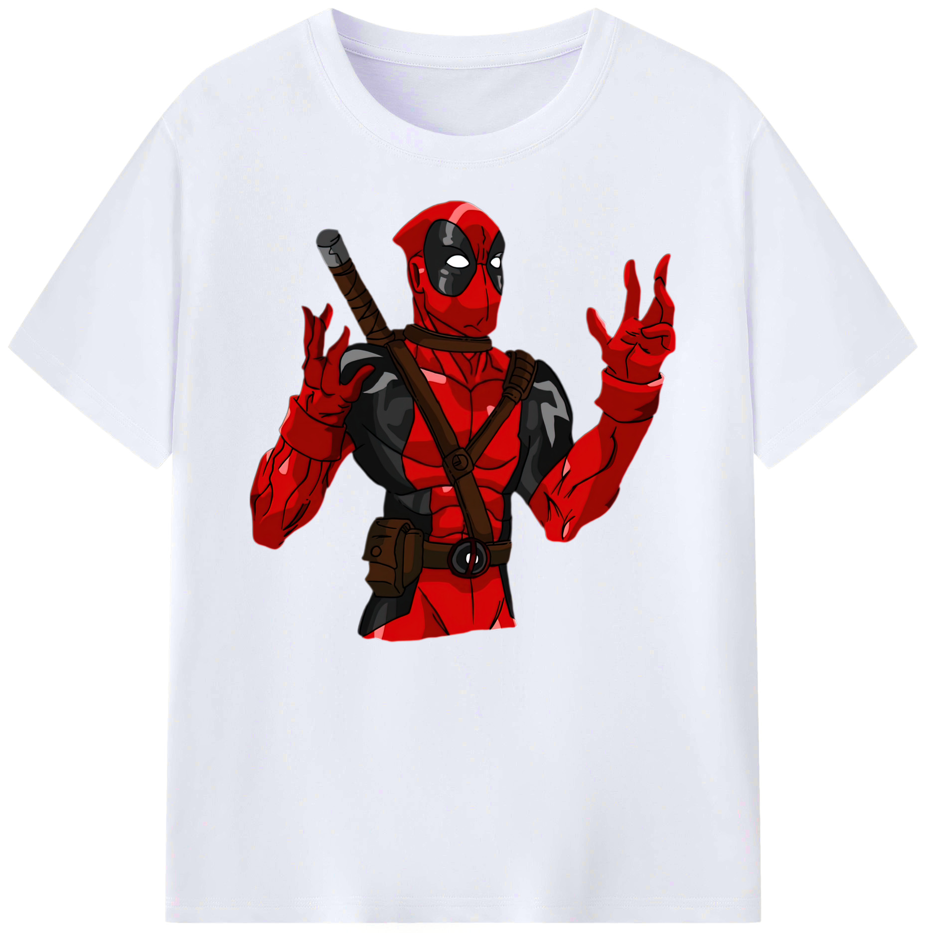 （画像用） Deadpool デッドプール 綿100％ メンズ半袖Tシャツ｜肌触りやわらか＆通気性