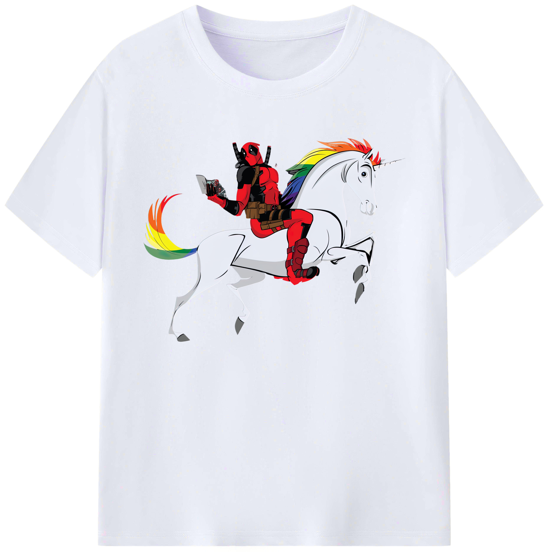 （画像用） Deadpool デッドプール 綿100％ メンズ半袖Tシャツ｜肌触りやわらか＆通気性