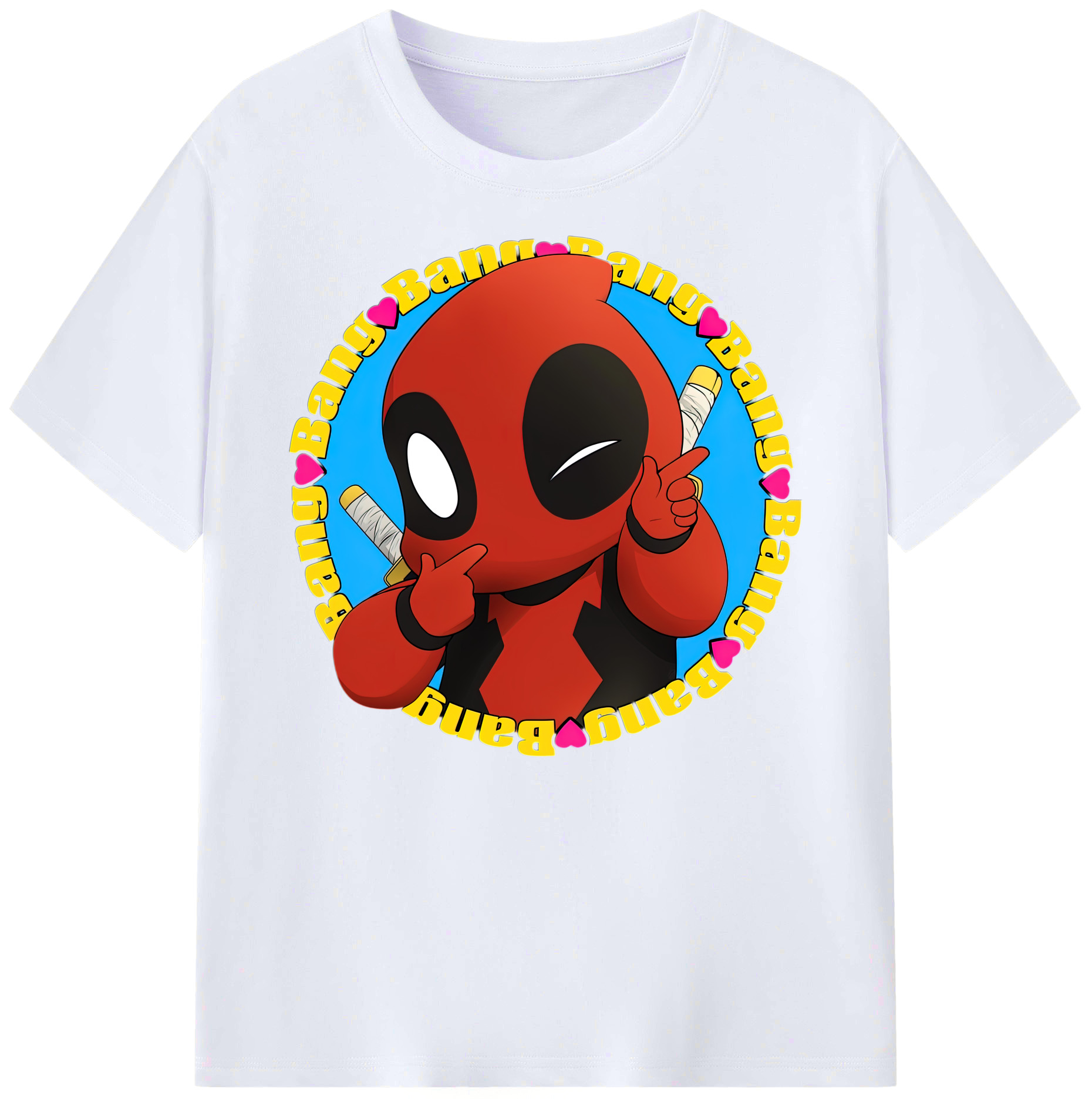（画像用） Deadpool デッドプール 綿100％ メンズ半袖Tシャツ｜肌触りやわらか＆通気性