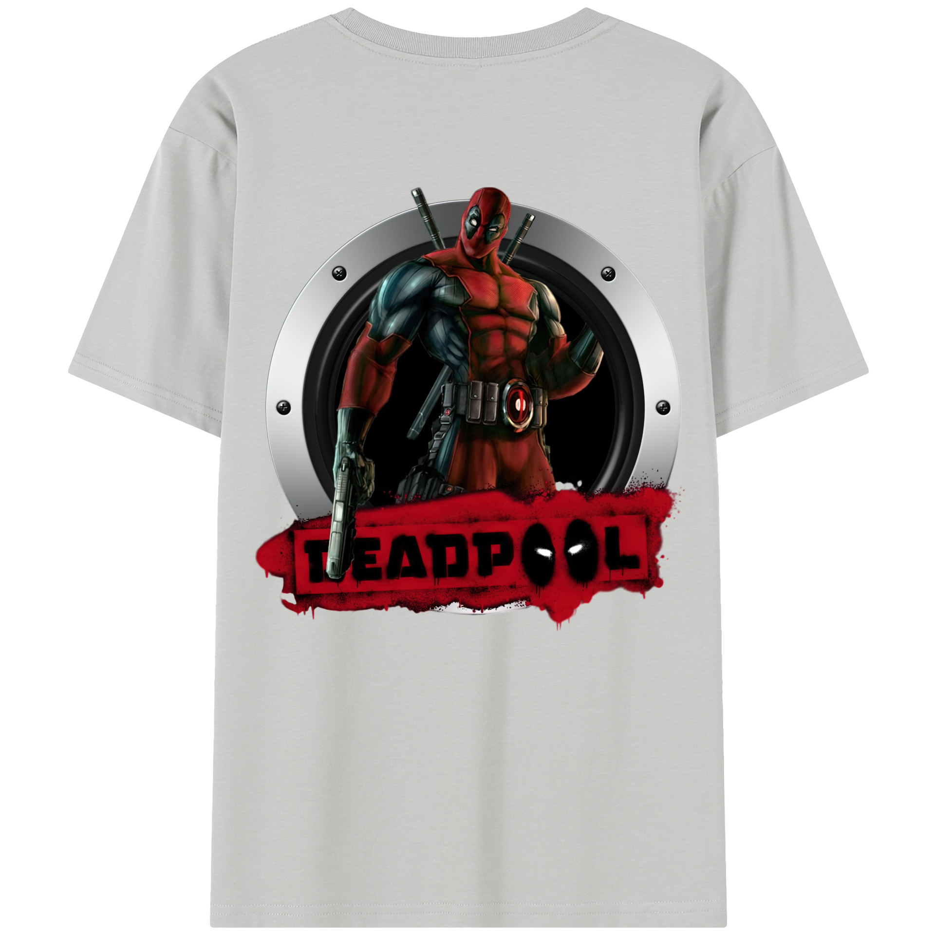 （画像用） Deadpool デッドプール レディース半袖Tシャツ(バックプリント)