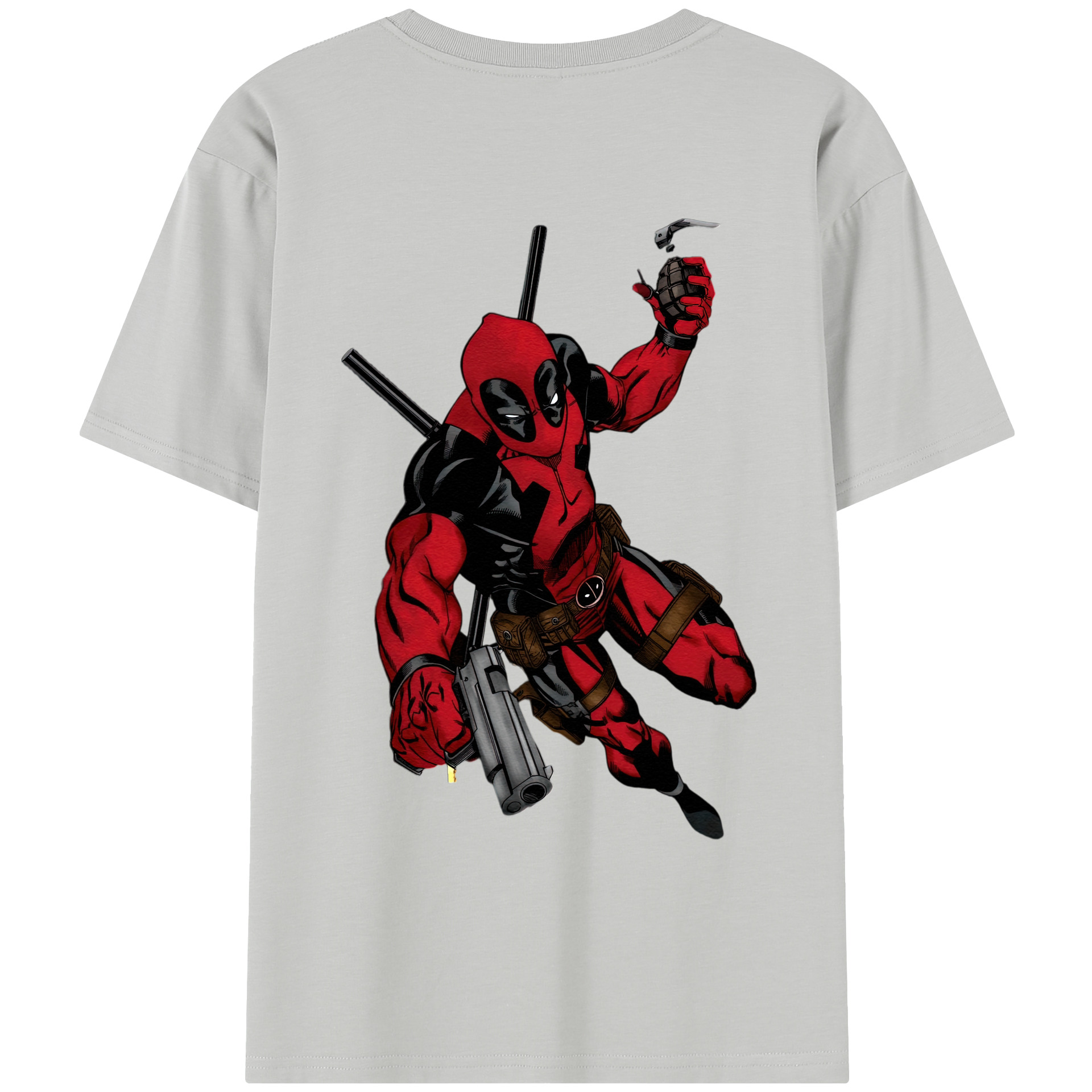 （画像用） Deadpool デッドプール レディース半袖Tシャツ(バックプリント)