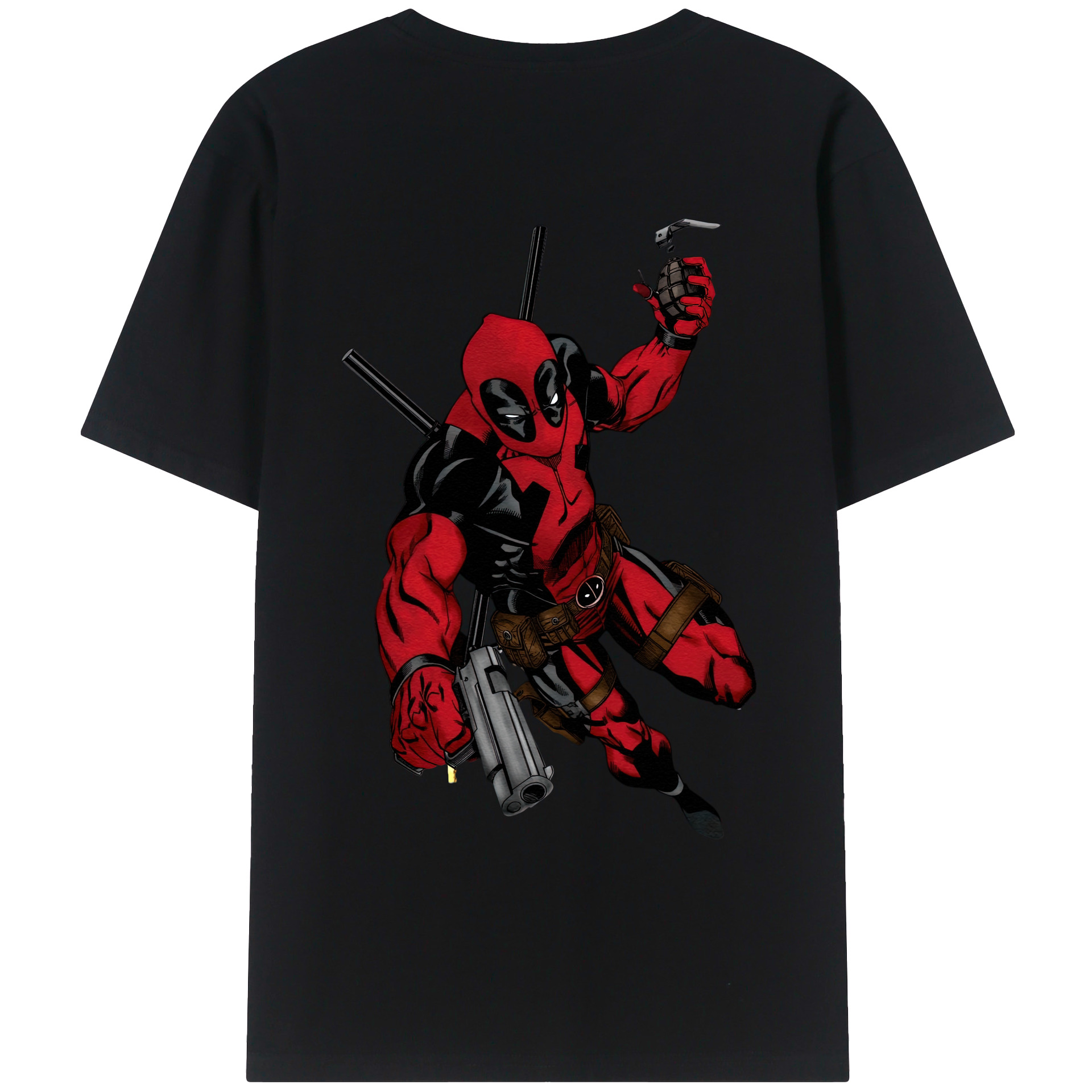 （画像用） Deadpool デッドプール レディース半袖Tシャツ(バックプリント)