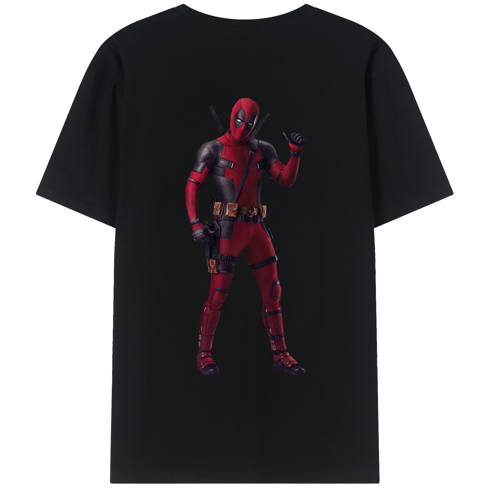 （画像用） Deadpool デッドプール レディース半袖Tシャツ(バックプリント)