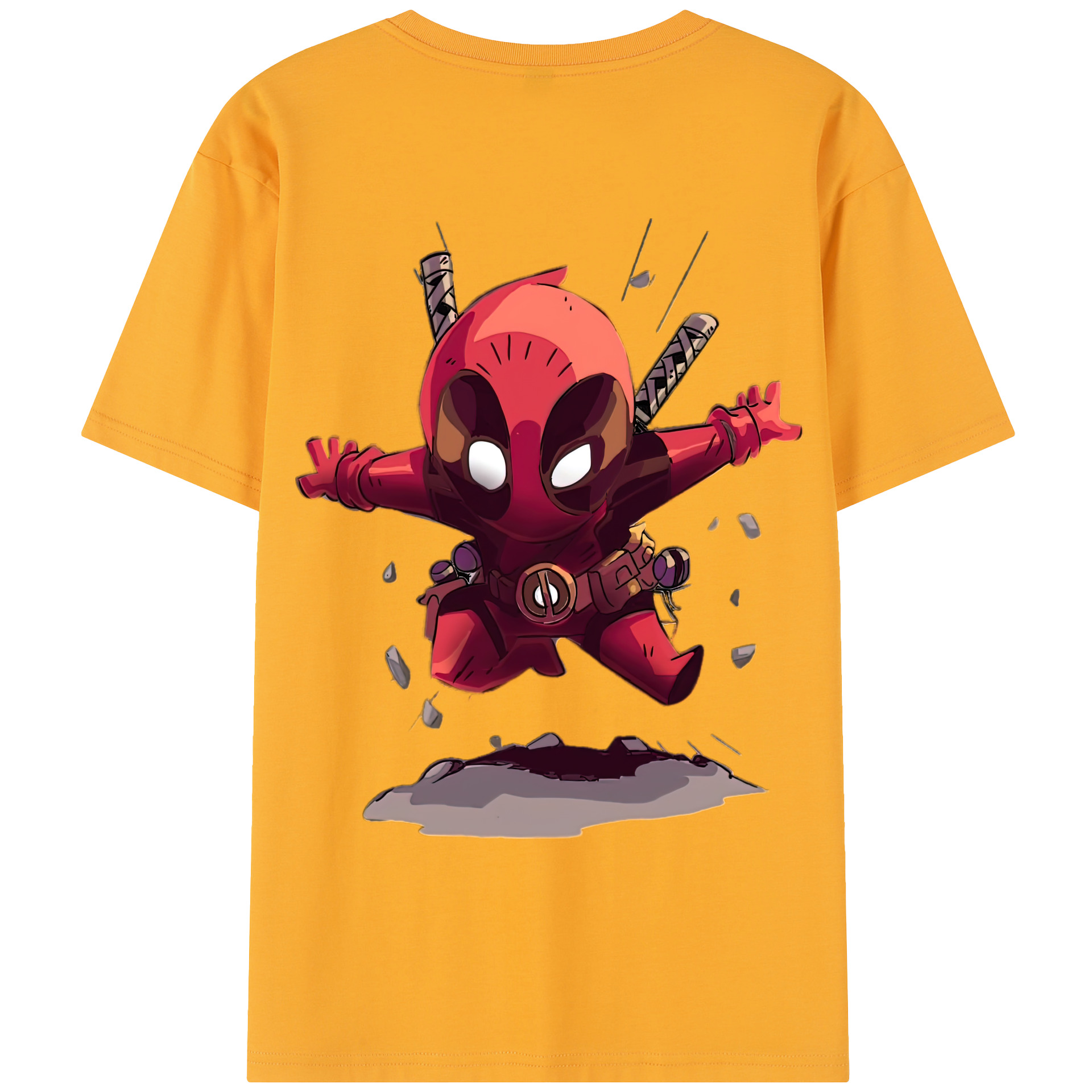 （画像用） Deadpool デッドプール レディース半袖Tシャツ(バックプリント)
