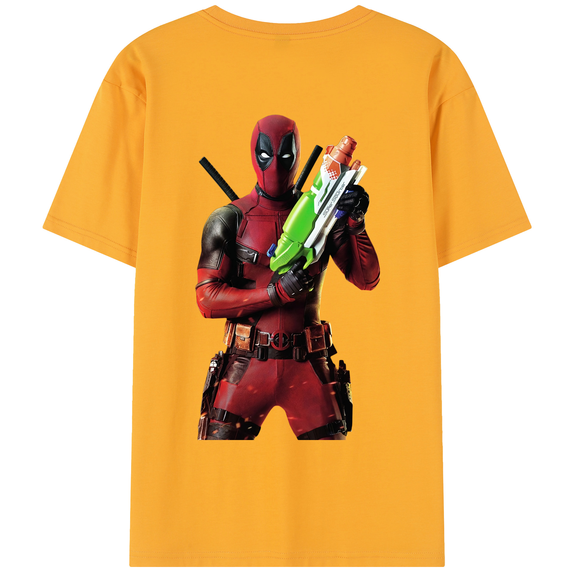 （画像用） Deadpool デッドプール レディース半袖Tシャツ(バックプリント)
