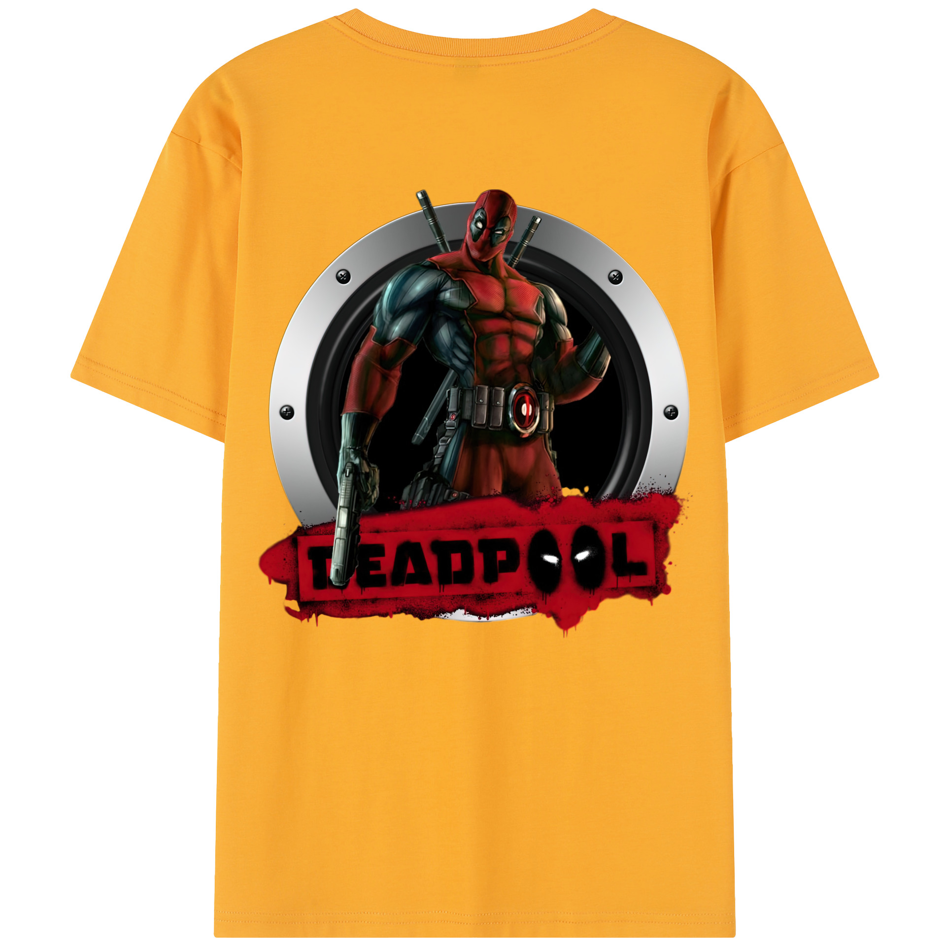 （画像用） Deadpool デッドプール レディース半袖Tシャツ(バックプリント)