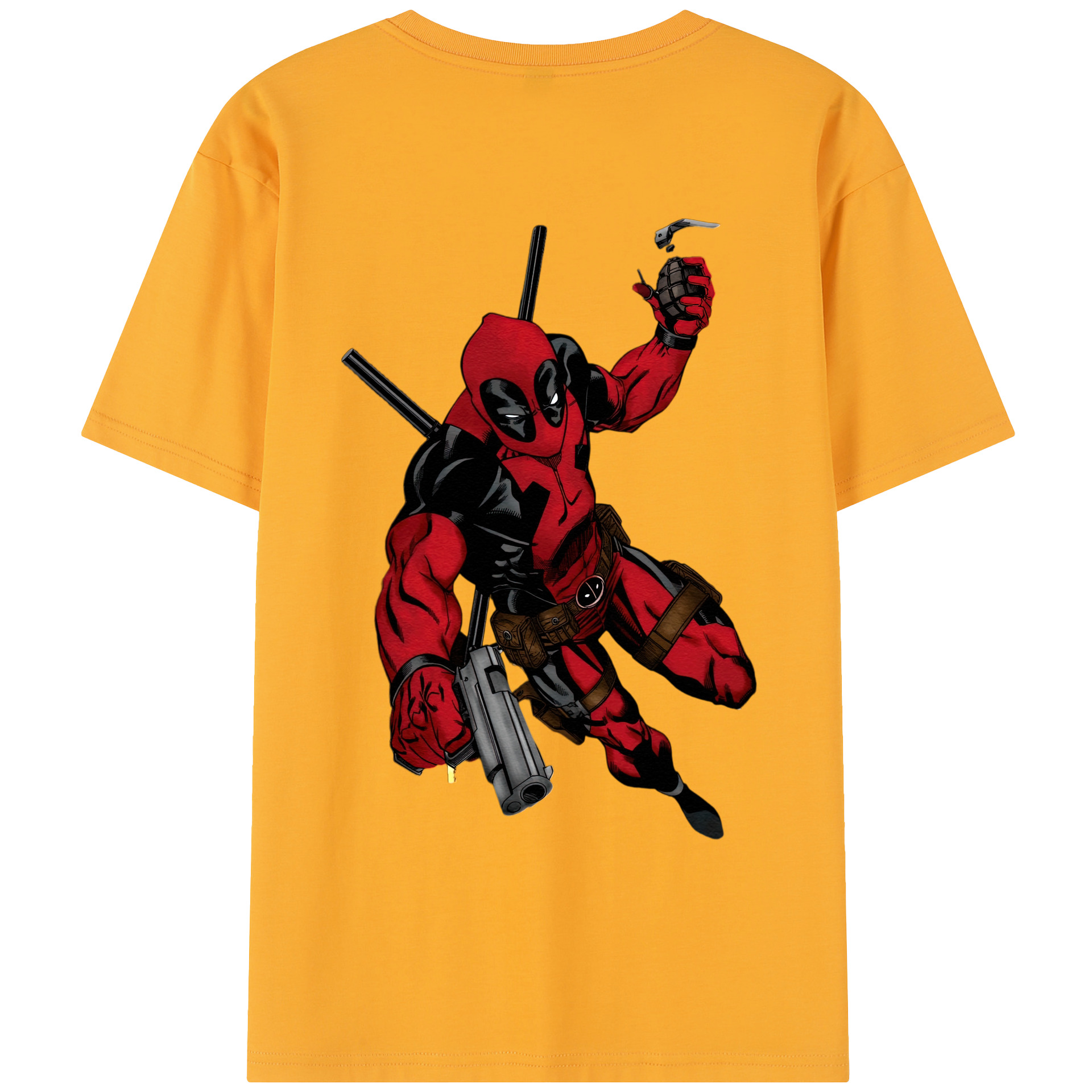 （画像用） Deadpool デッドプール レディース半袖Tシャツ(バックプリント)