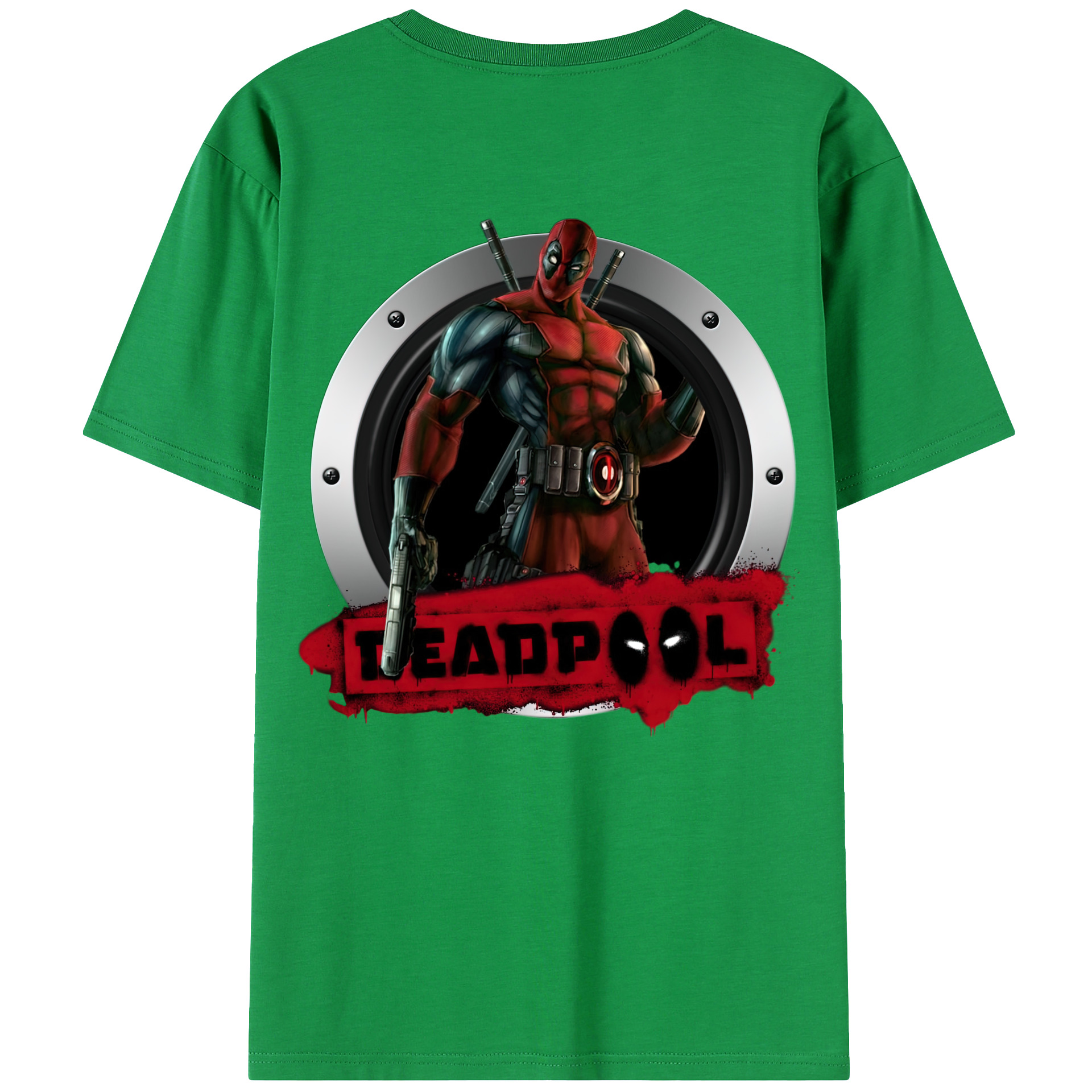 （画像用） Deadpool デッドプール レディース半袖Tシャツ(バックプリント)