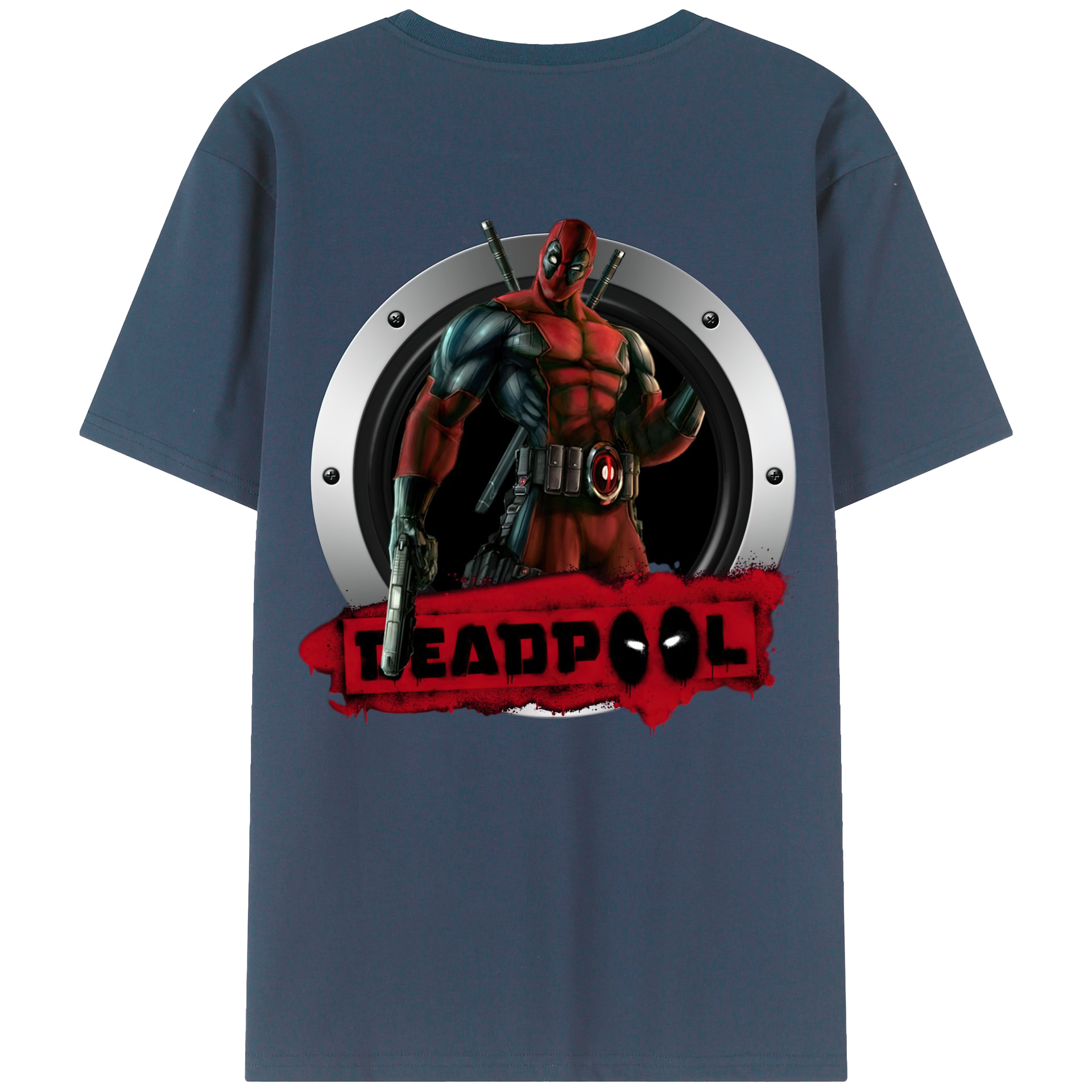 （画像用） Deadpool デッドプール レディース半袖Tシャツ(バックプリント)