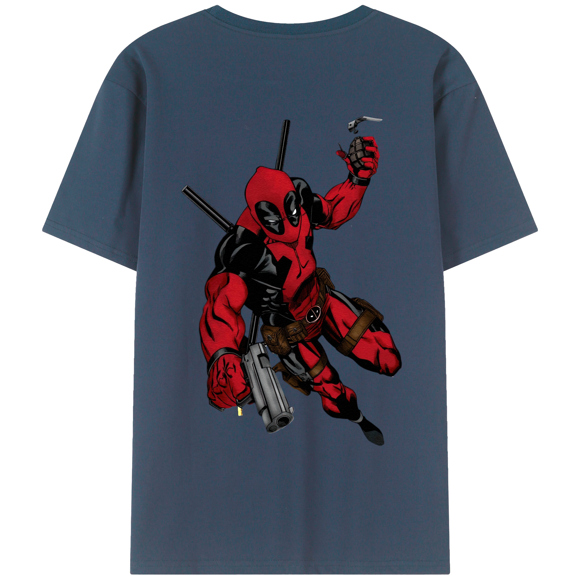 （画像用） Deadpool デッドプール レディース半袖Tシャツ(バックプリント)