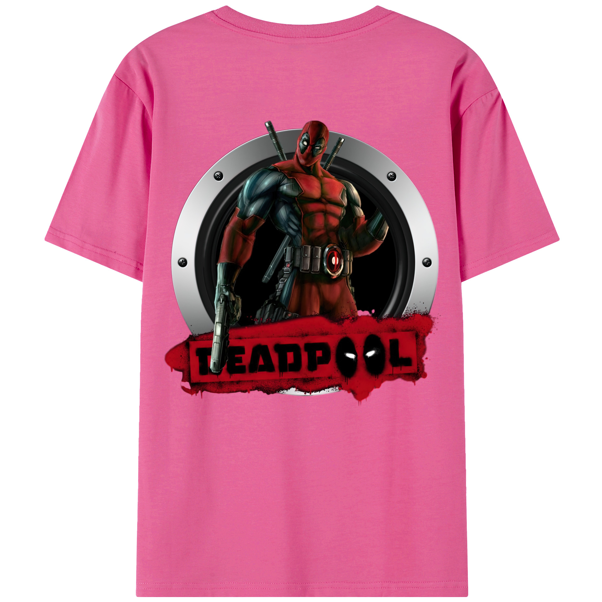 （画像用） Deadpool デッドプール レディース半袖Tシャツ(バックプリント)