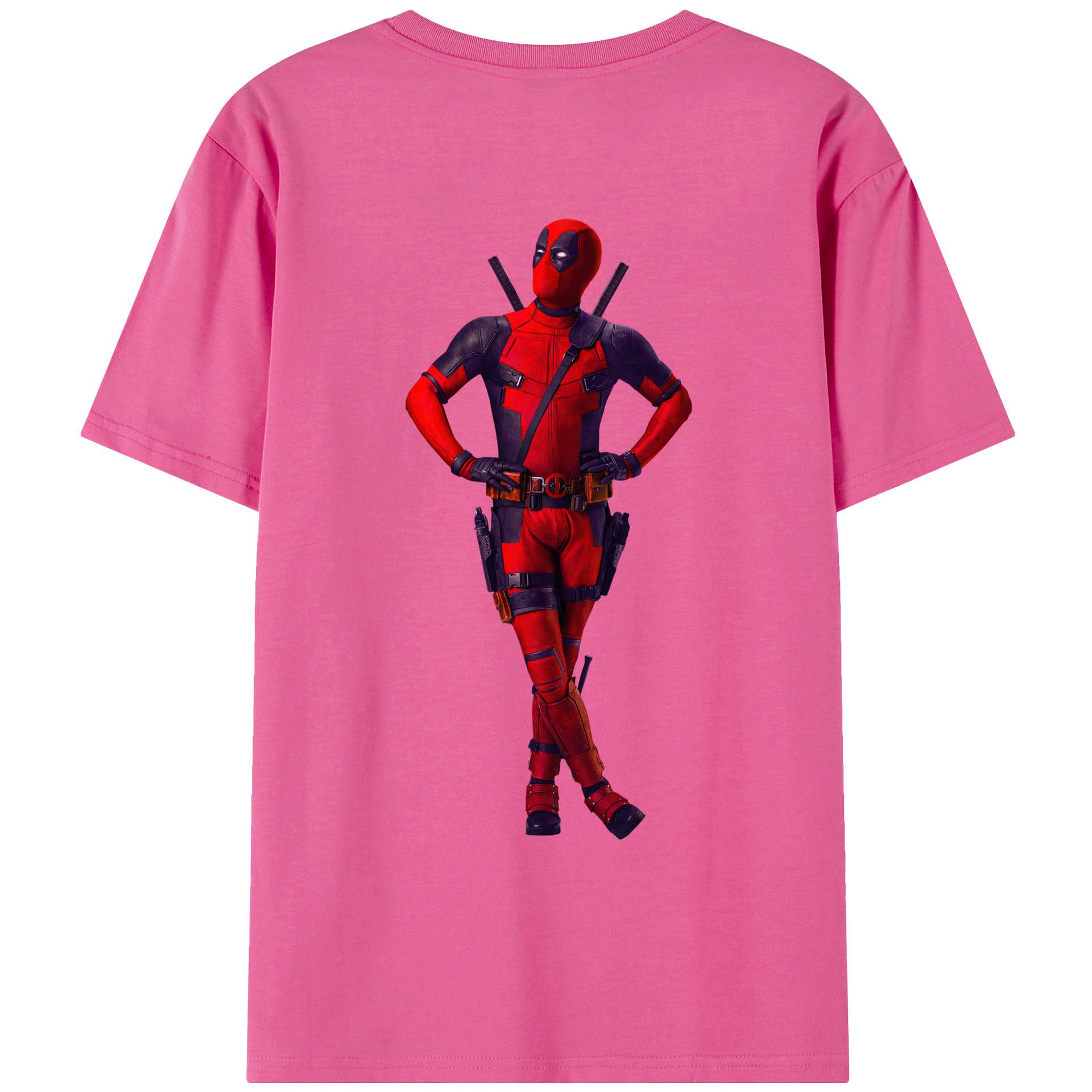 （画像用） Deadpool デッドプール レディース半袖Tシャツ(バックプリント)