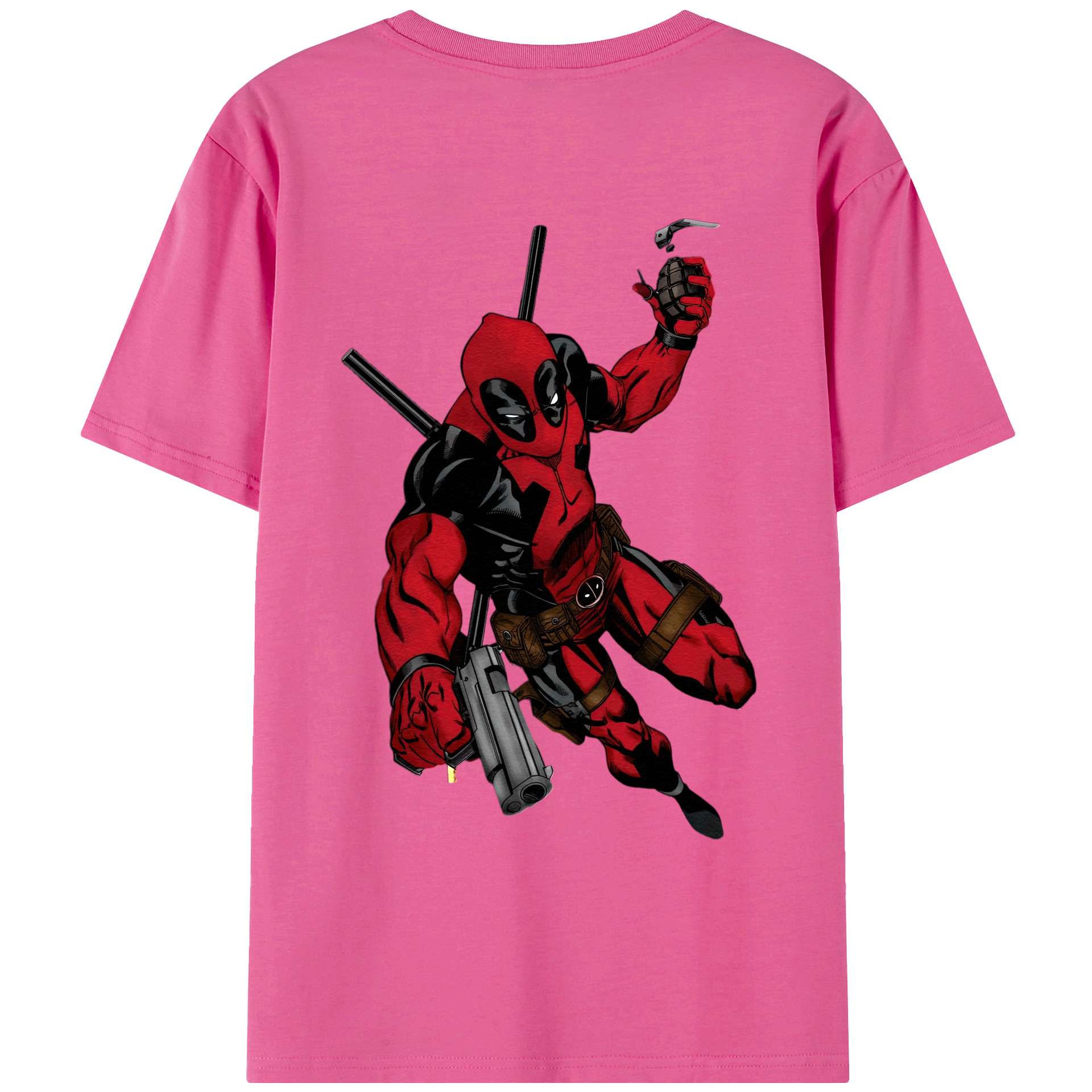（画像用） Deadpool デッドプール レディース半袖Tシャツ(バックプリント)