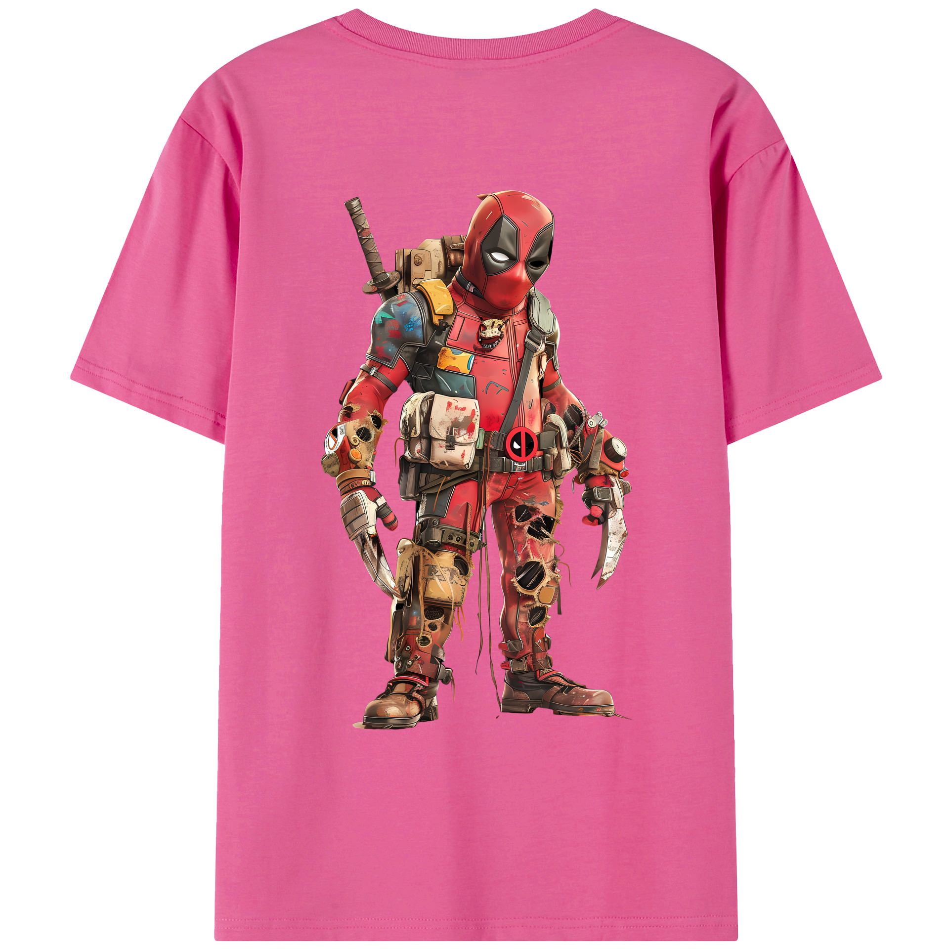 （画像用） Deadpool デッドプール レディース半袖Tシャツ(バックプリント)