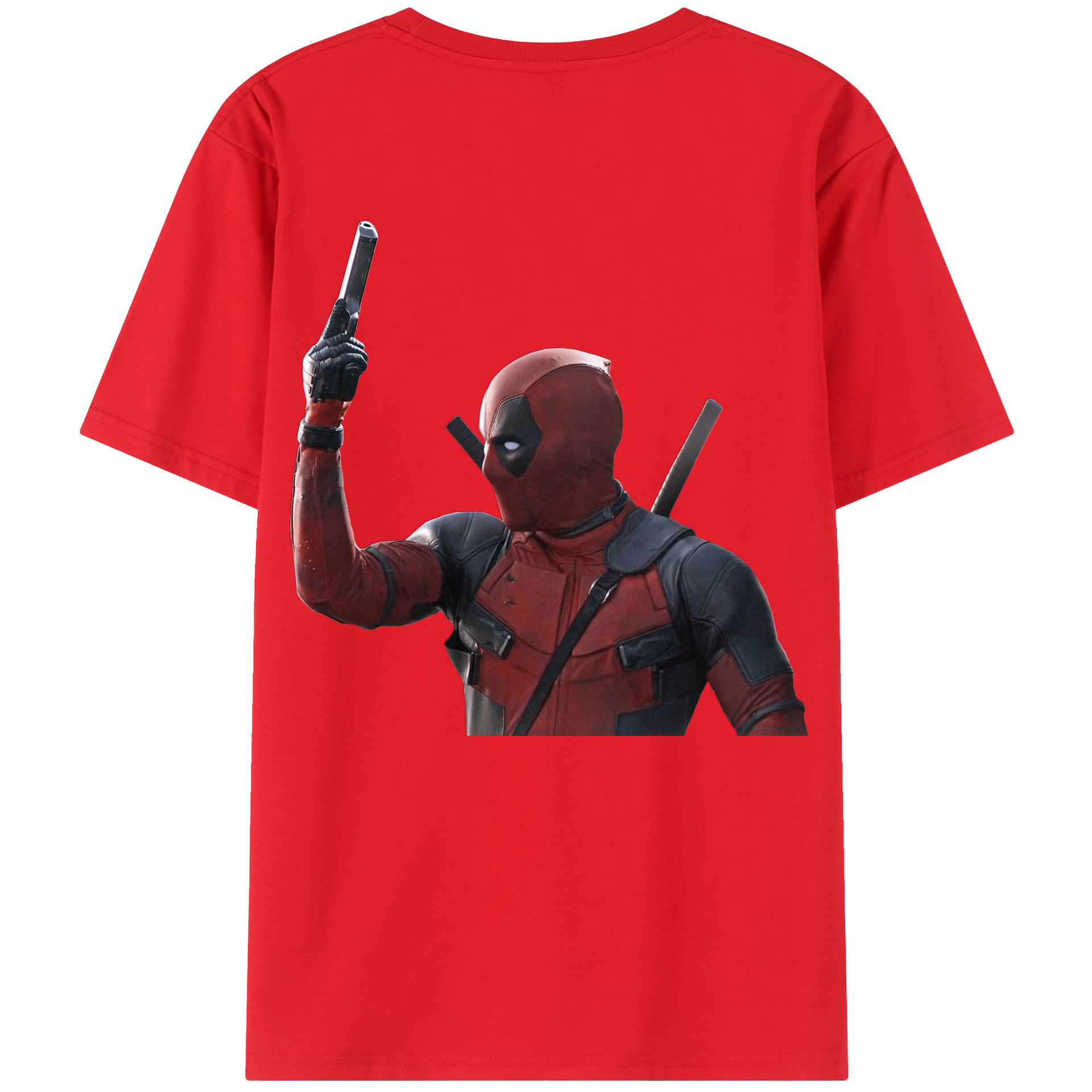（画像用） Deadpool デッドプール レディース半袖Tシャツ(バックプリント)
