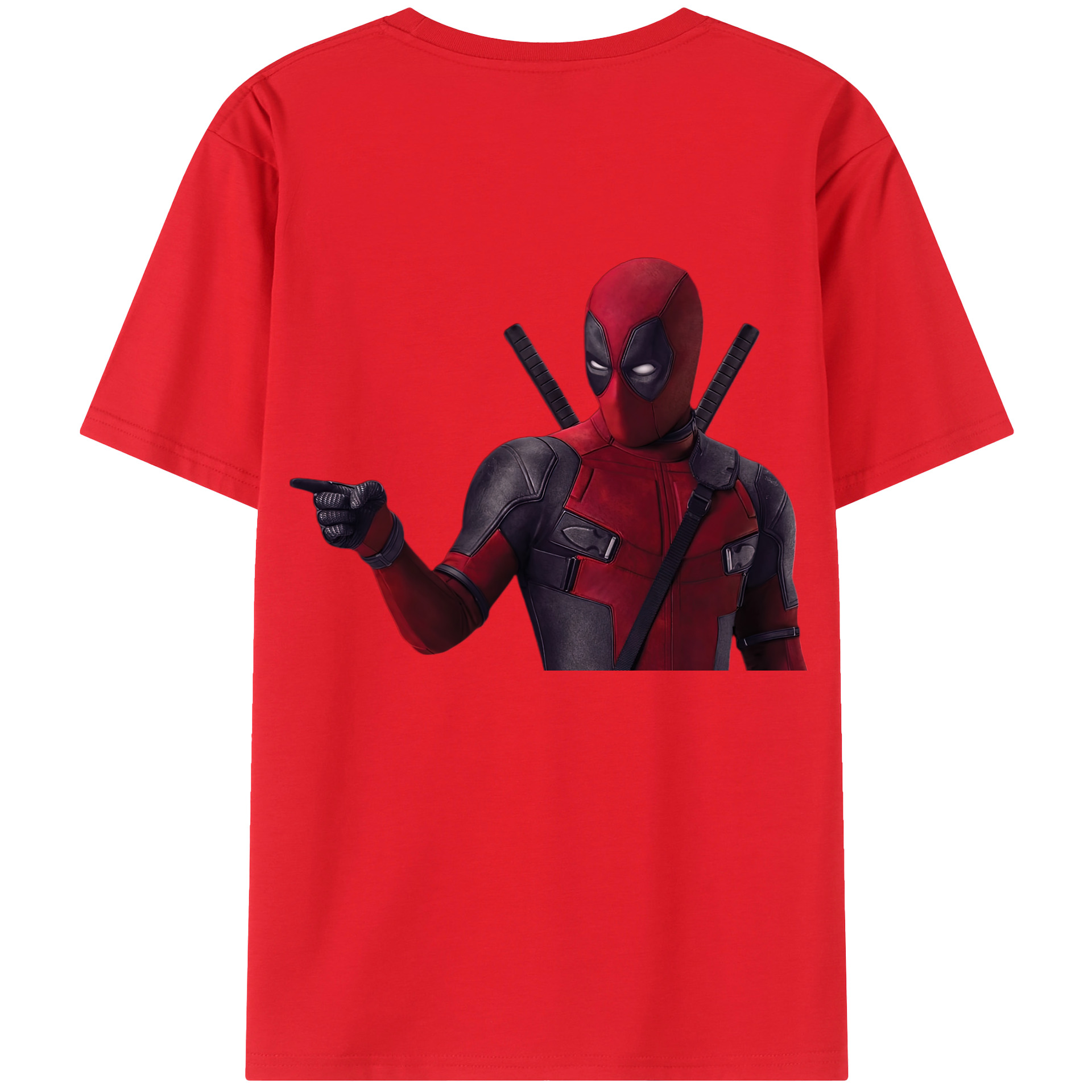 （画像用） Deadpool デッドプール レディース半袖Tシャツ(バックプリント)