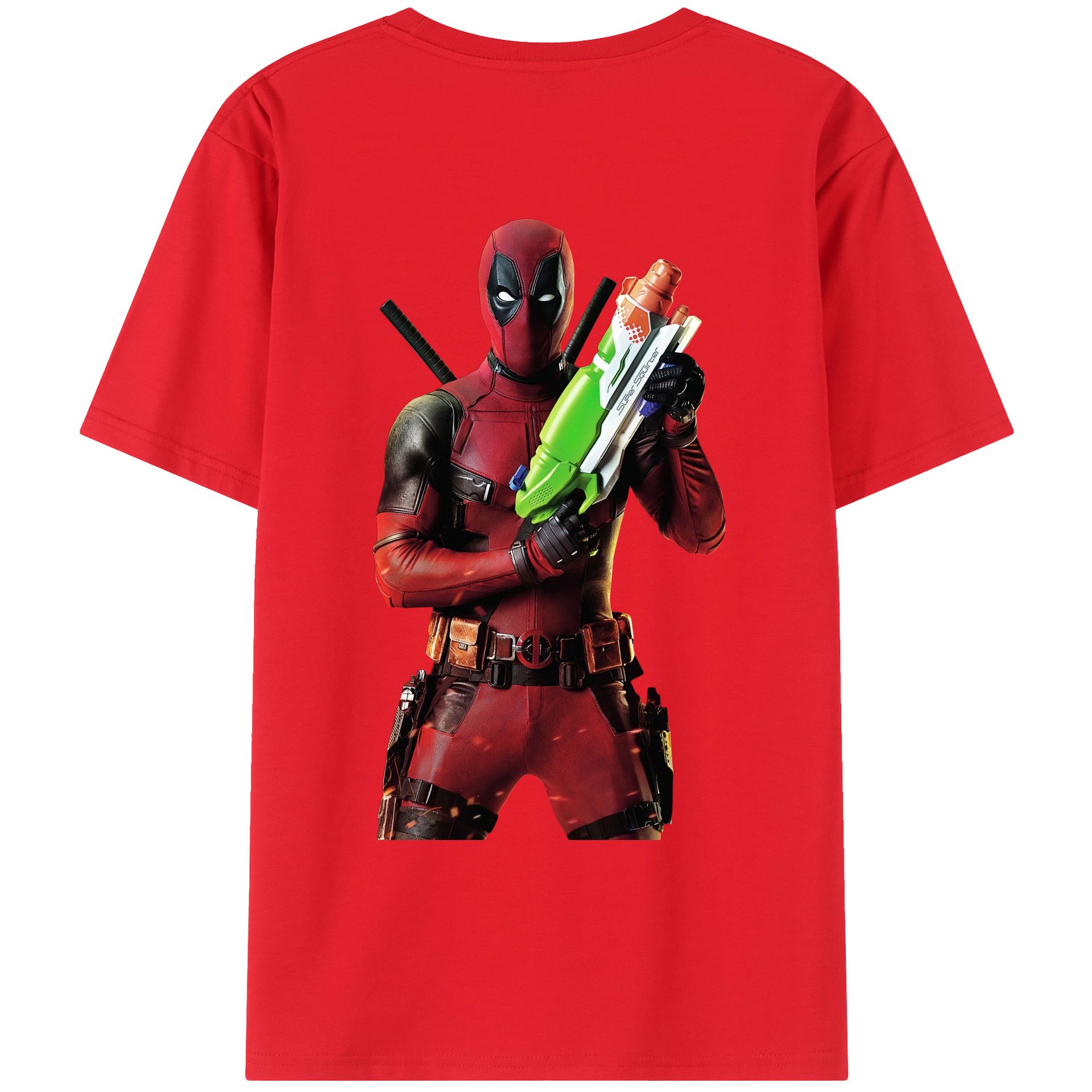 （画像用） Deadpool デッドプール レディース半袖Tシャツ(バックプリント)