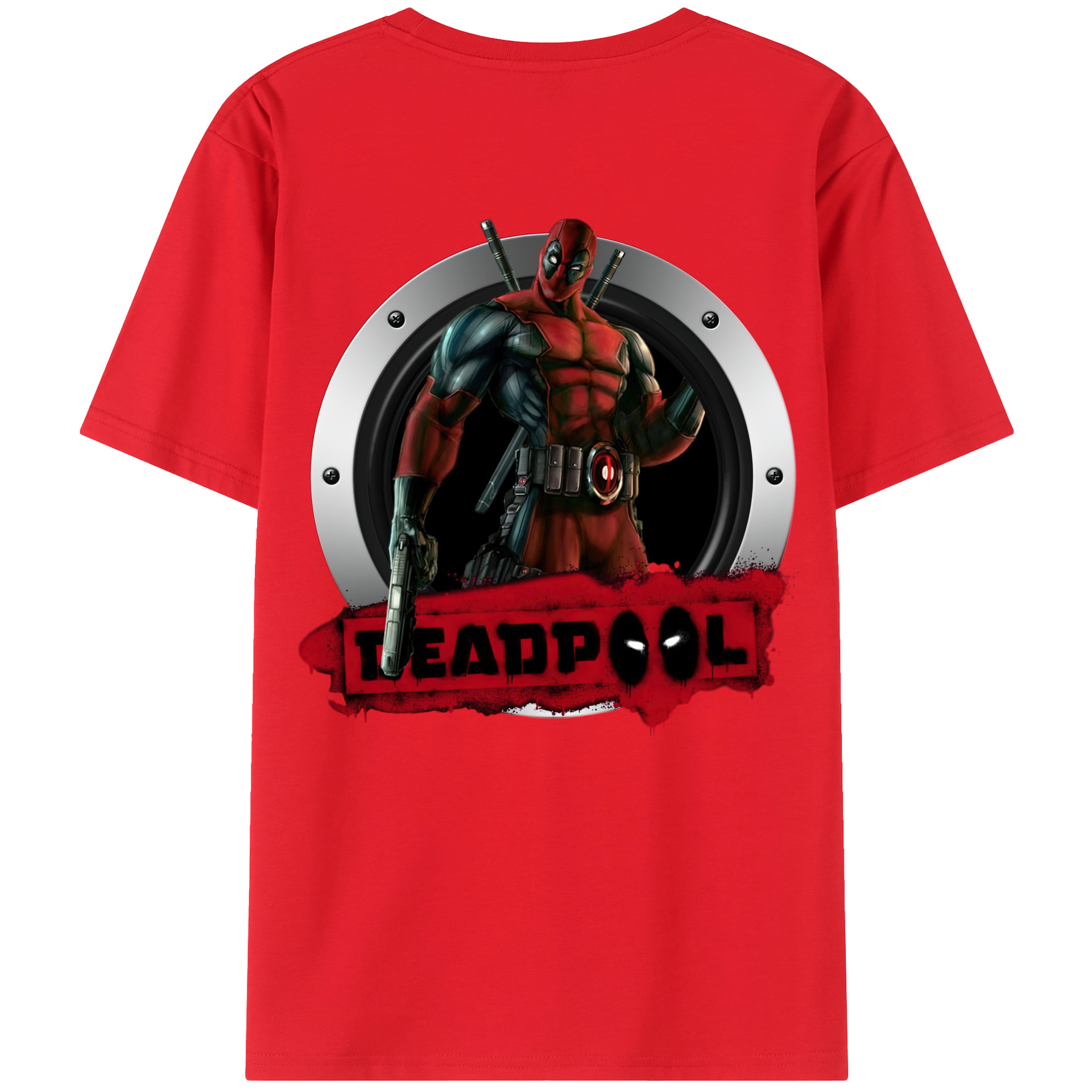 （画像用） Deadpool デッドプール レディース半袖Tシャツ(バックプリント)