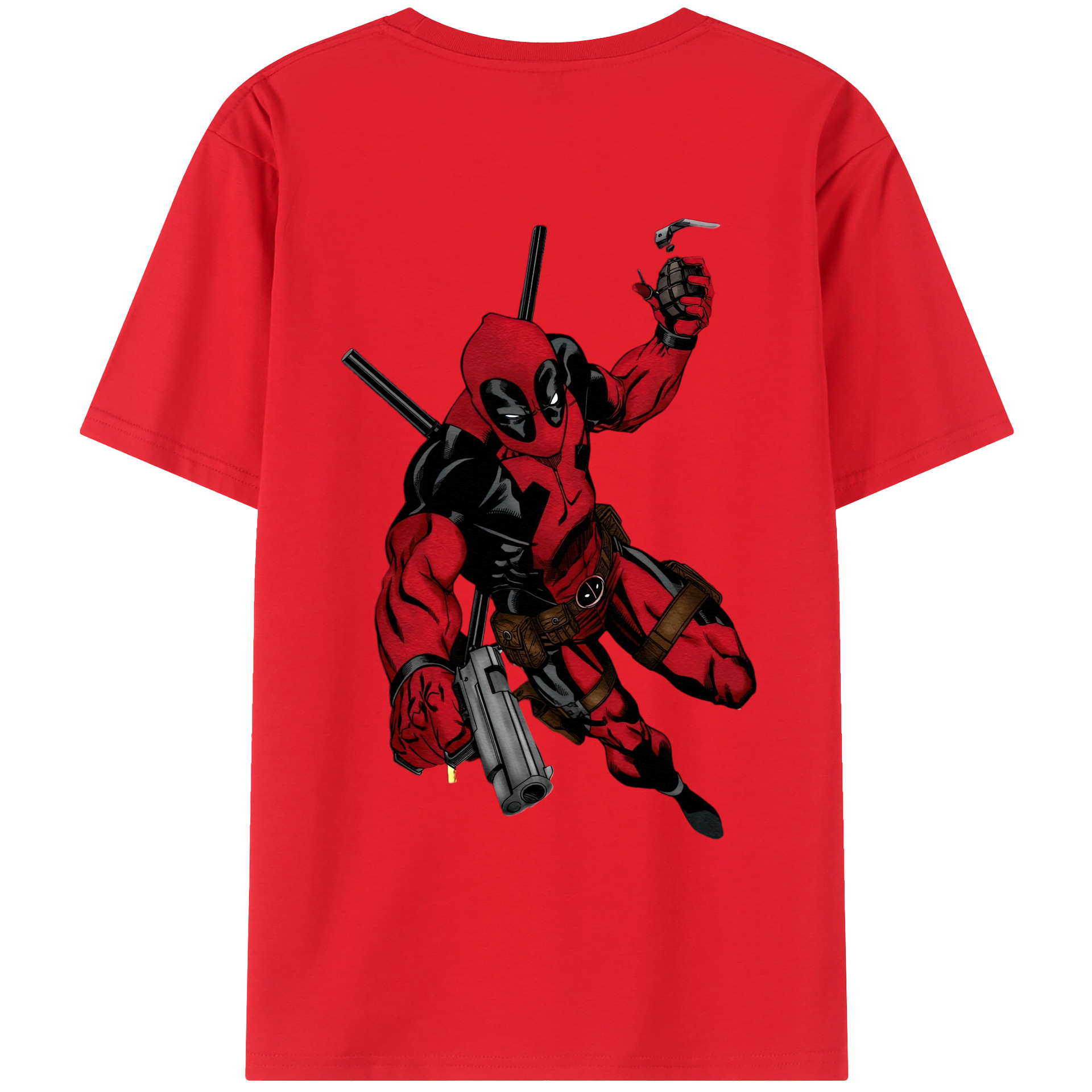 （画像用） Deadpool デッドプール レディース半袖Tシャツ(バックプリント)