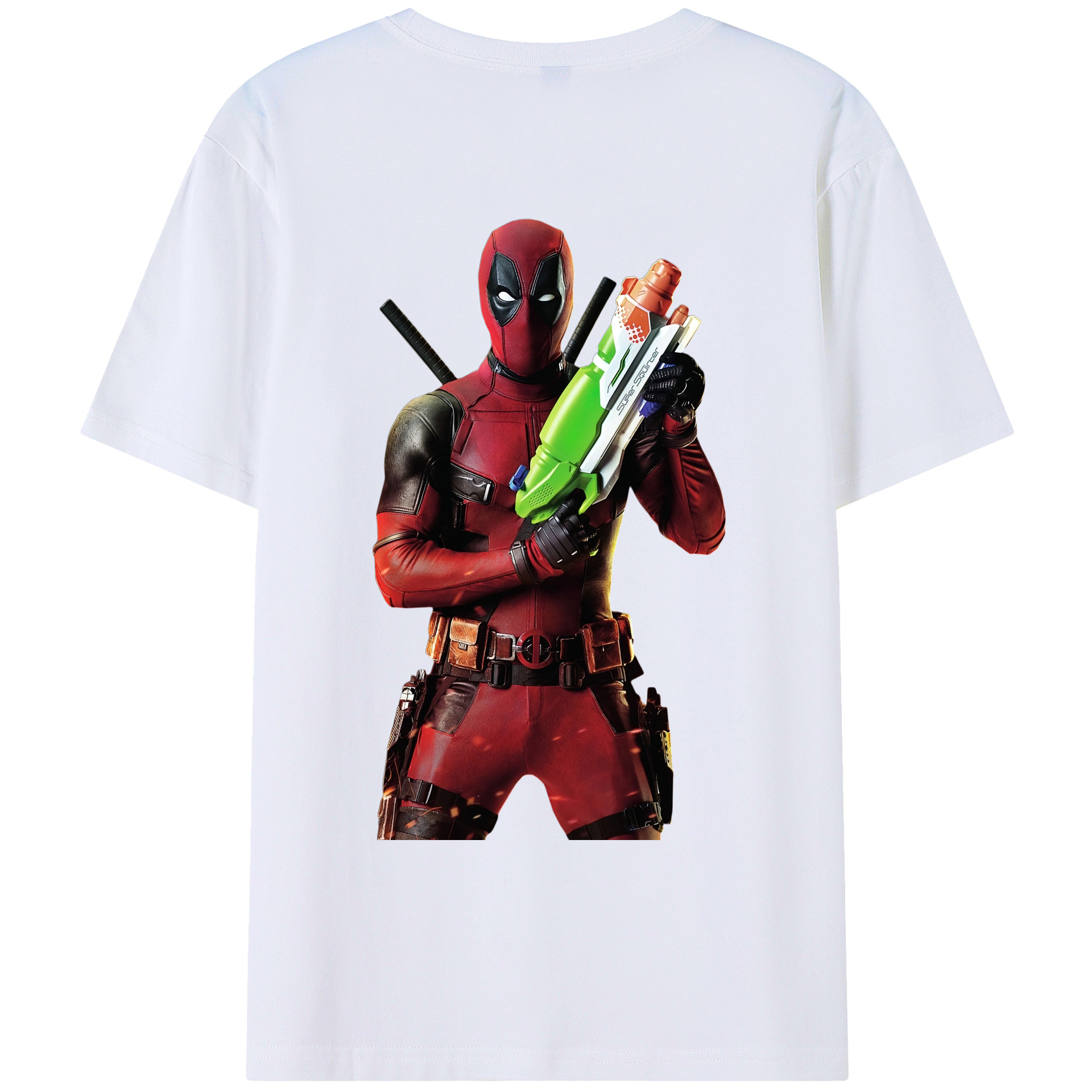 （画像用） Deadpool デッドプール レディース半袖Tシャツ(バックプリント)