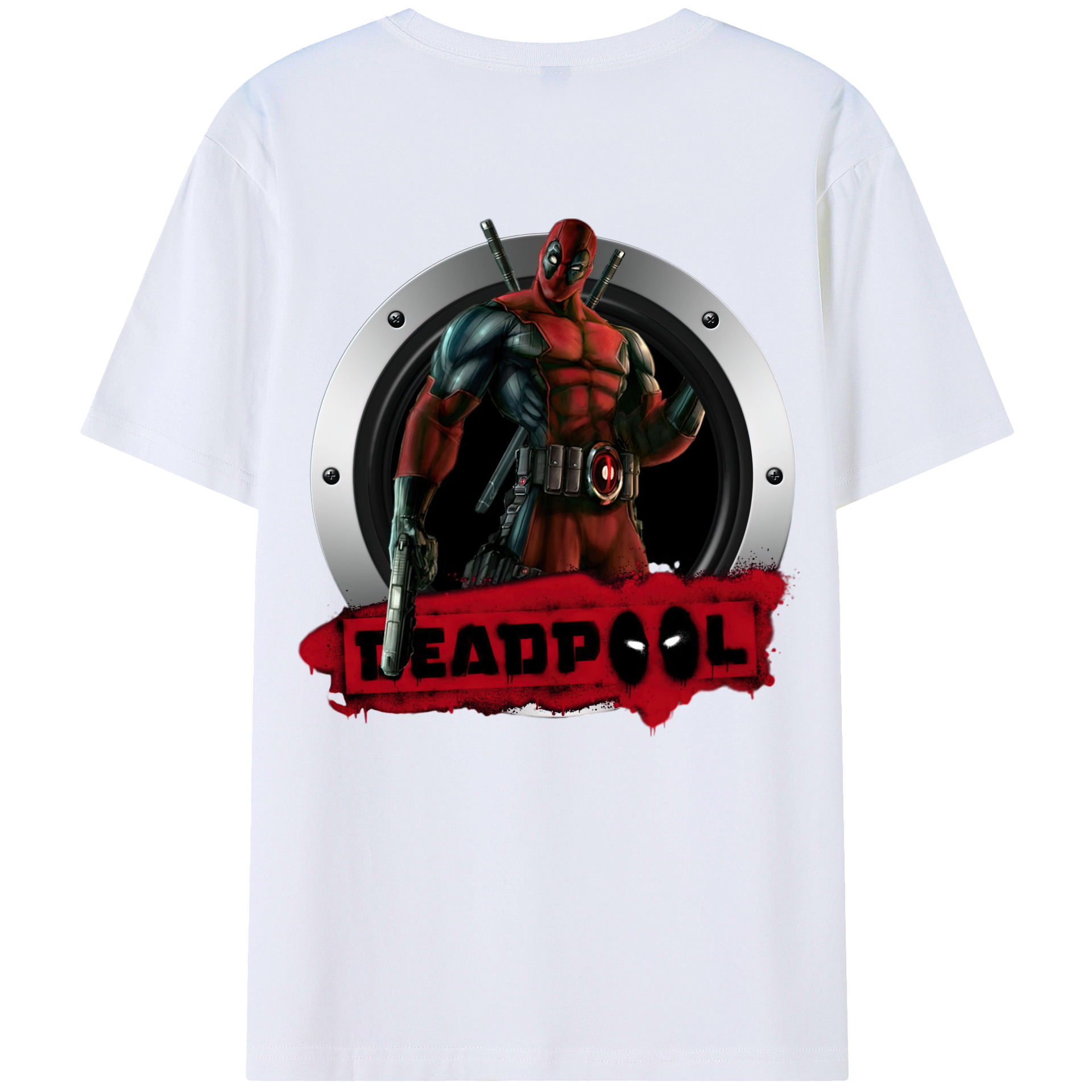 （画像用） Deadpool デッドプール レディース半袖Tシャツ(バックプリント)