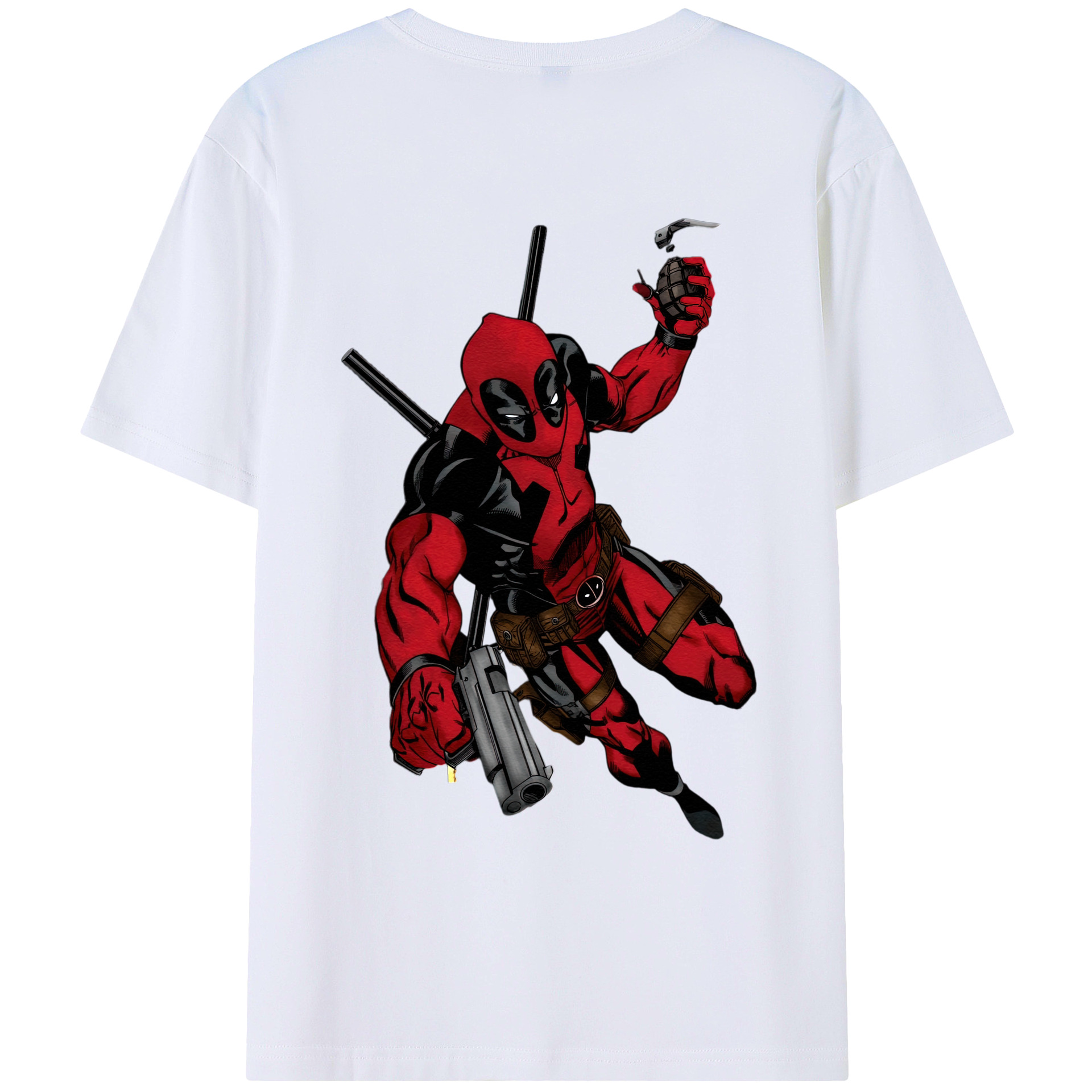 （画像用） Deadpool デッドプール レディース半袖Tシャツ(バックプリント)