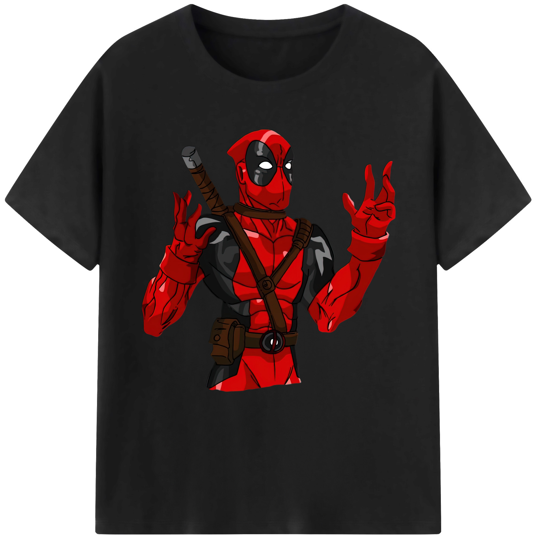 （画像用） Deadpool デッドプール レディースカジュアルプリントTシャツ（綿100％）