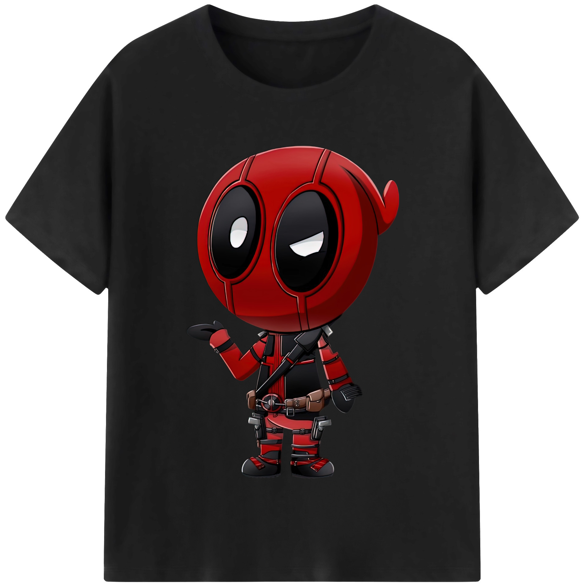 （画像用） Deadpool デッドプール レディースカジュアルプリントTシャツ（綿100％）