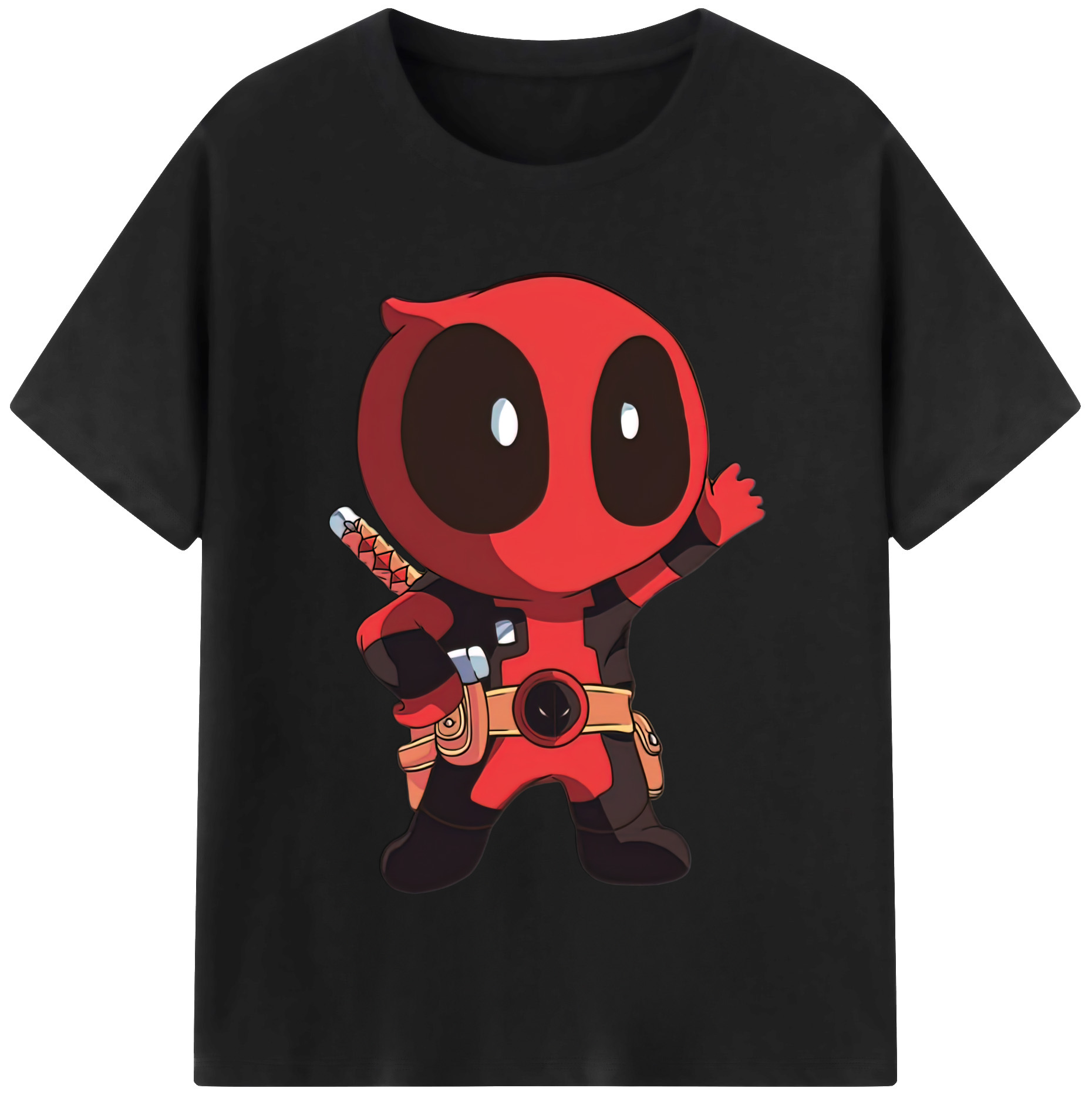 （画像用） Deadpool デッドプール レディースカジュアルプリントTシャツ（綿100％）