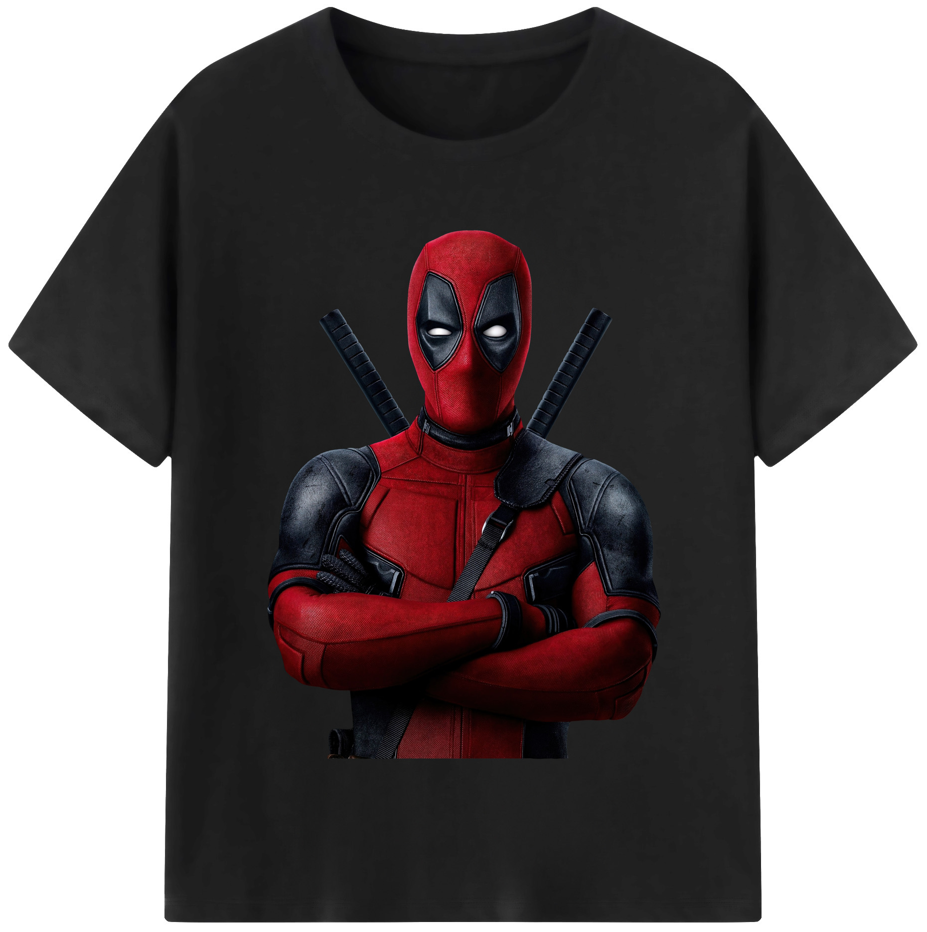 （画像用） Deadpool デッドプール レディースカジュアルプリントTシャツ（綿100％）
