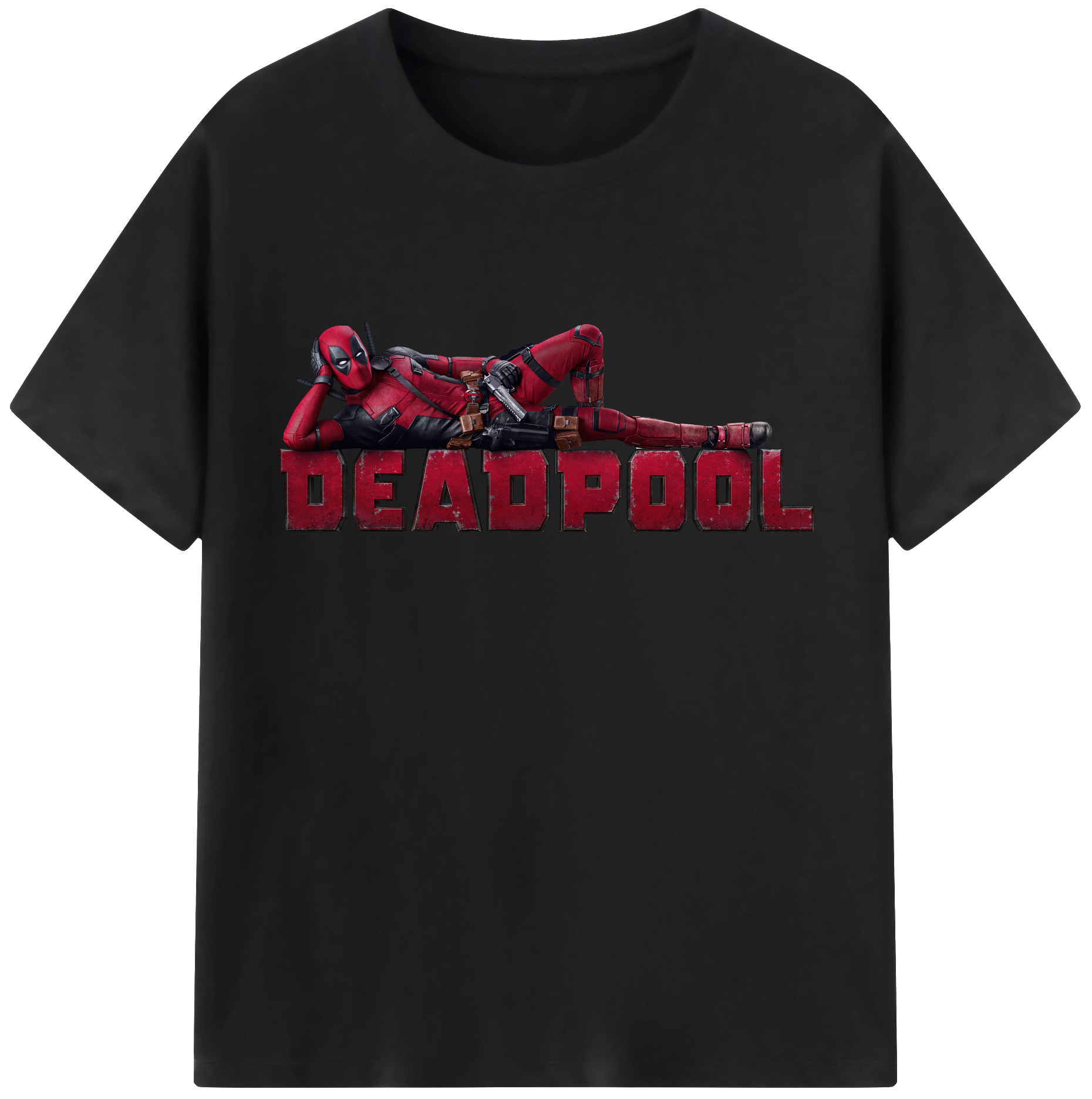 （画像用） Deadpool デッドプール レディースカジュアルプリントTシャツ（綿100％）
