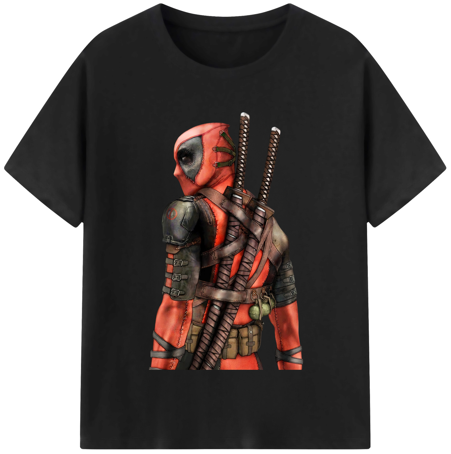 （画像用） Deadpool デッドプール レディースカジュアルプリントTシャツ（綿100％）