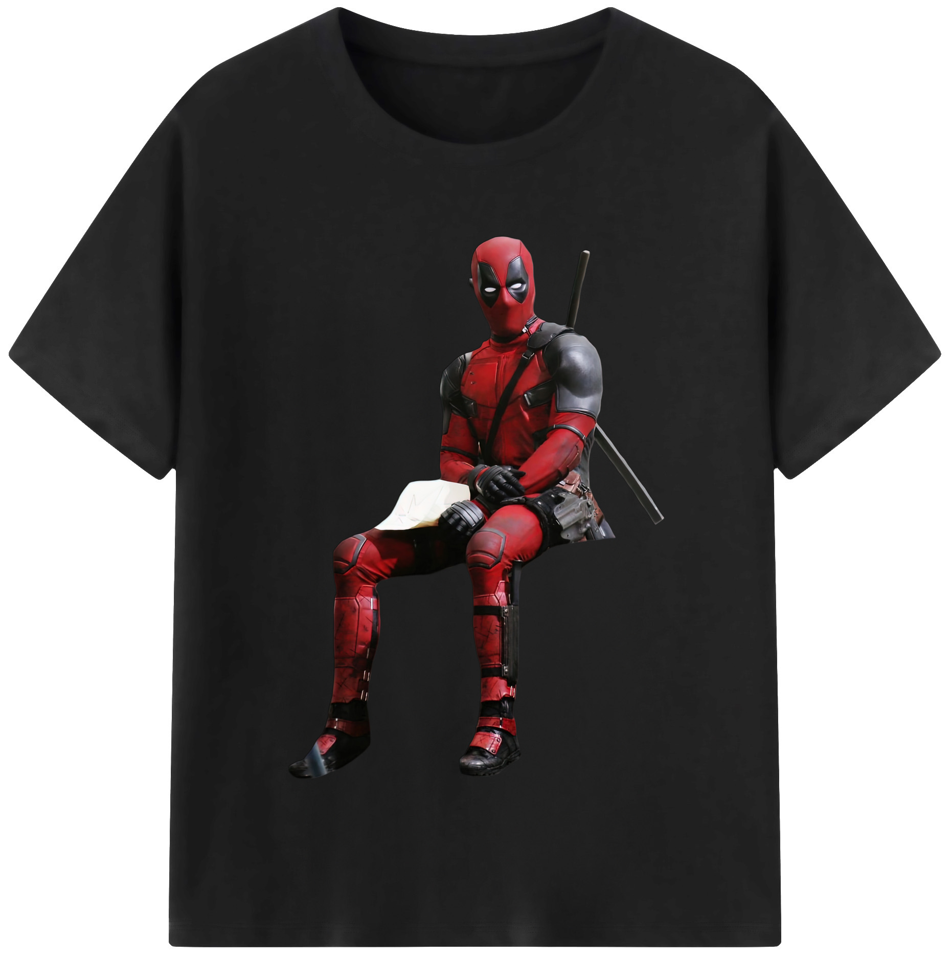 （画像用） Deadpool デッドプール レディースカジュアルプリントTシャツ（綿100％）