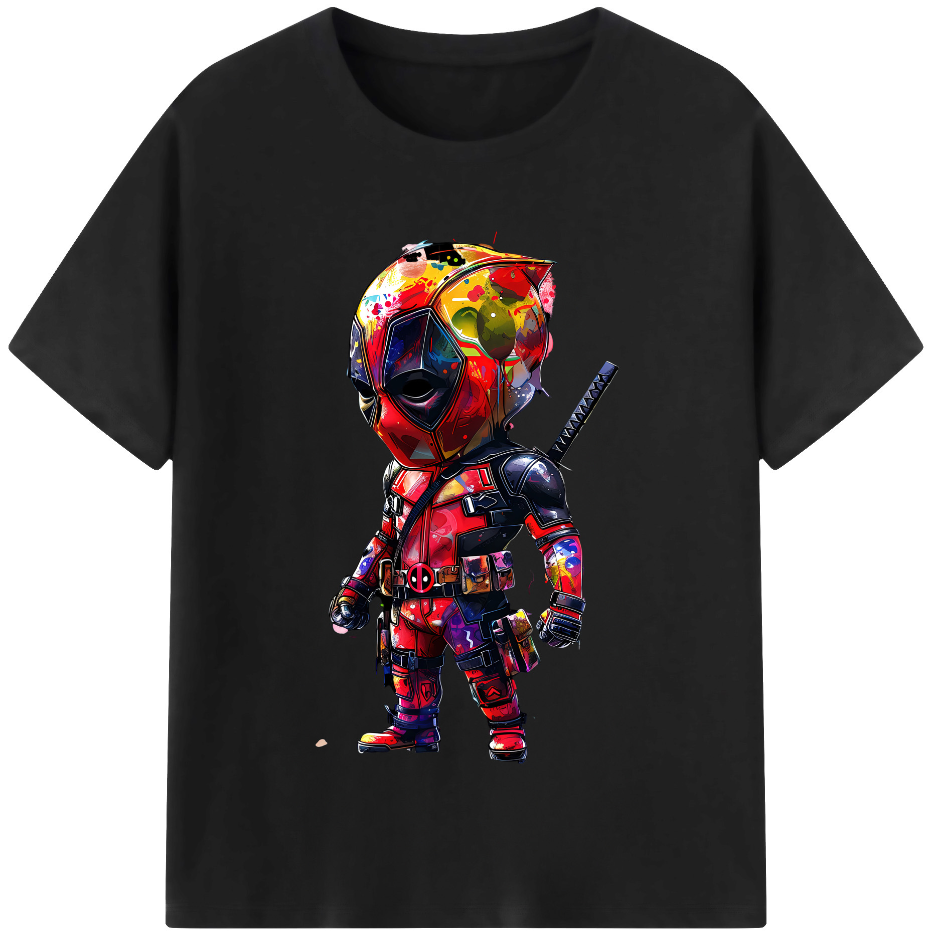 （画像用） Deadpool デッドプール レディースカジュアルプリントTシャツ（綿100％）