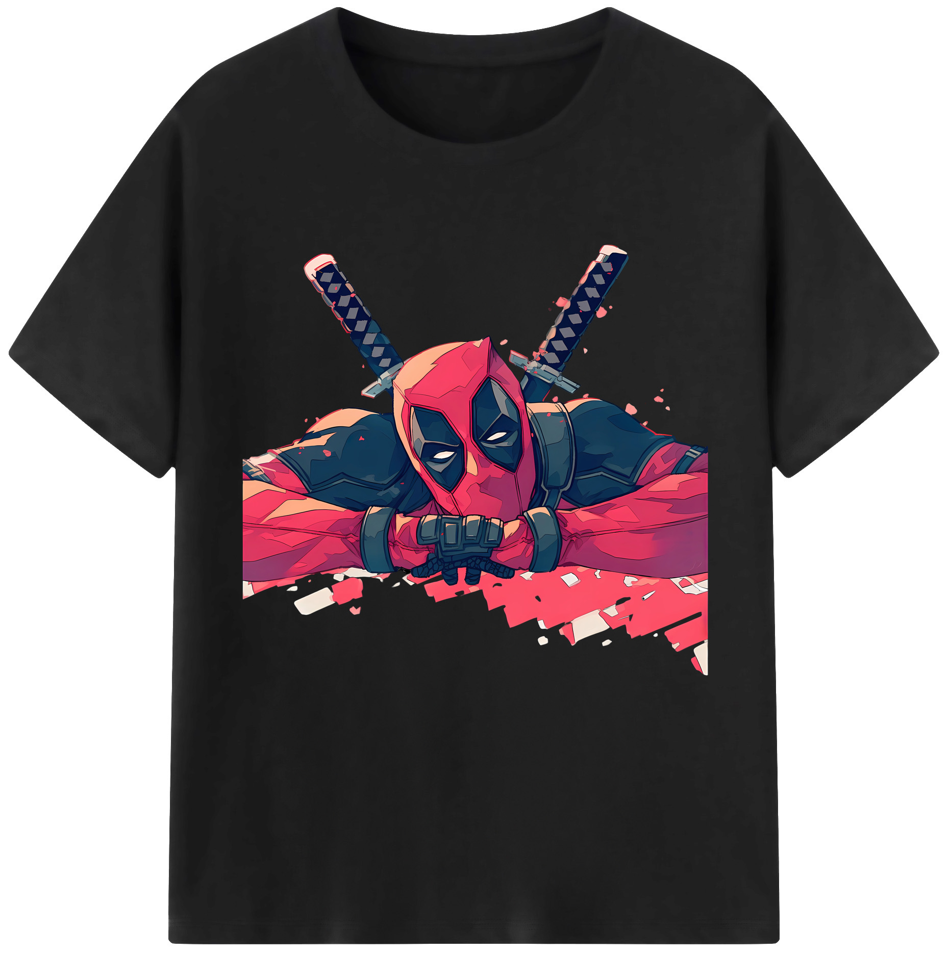 （画像用） Deadpool デッドプール レディースカジュアルプリントTシャツ（綿100％）