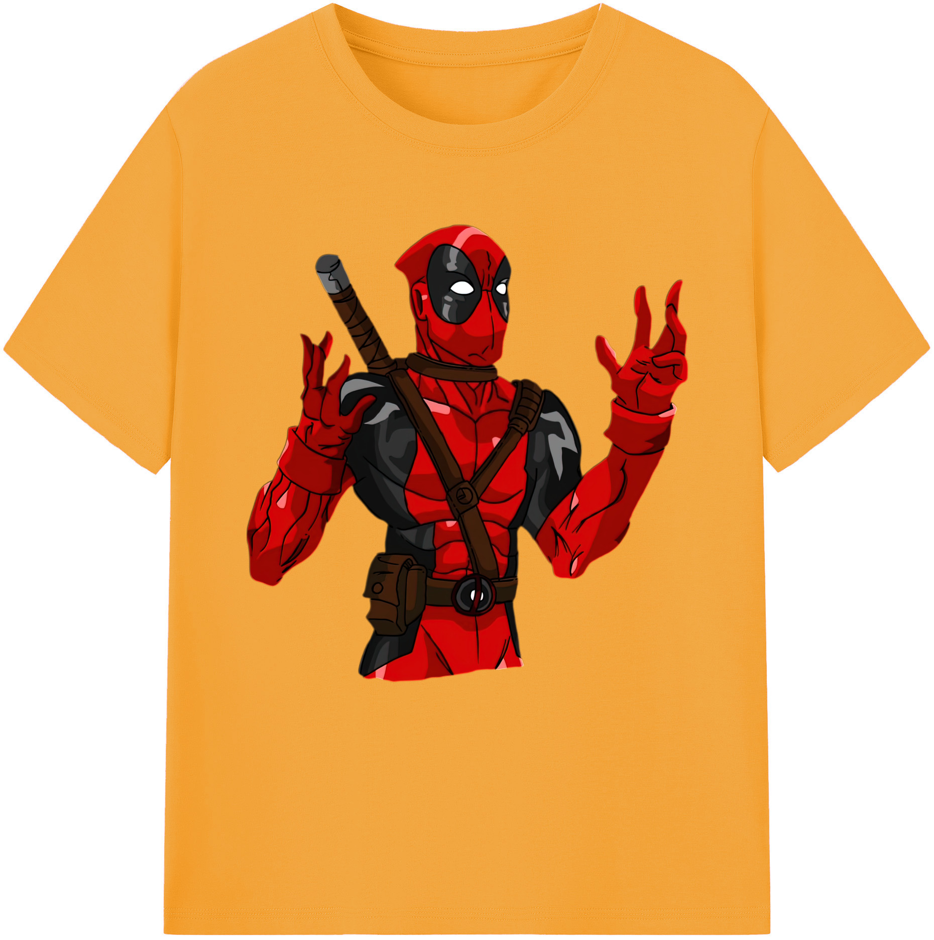 （画像用） Deadpool デッドプール レディースカジュアルプリントTシャツ（綿100％）