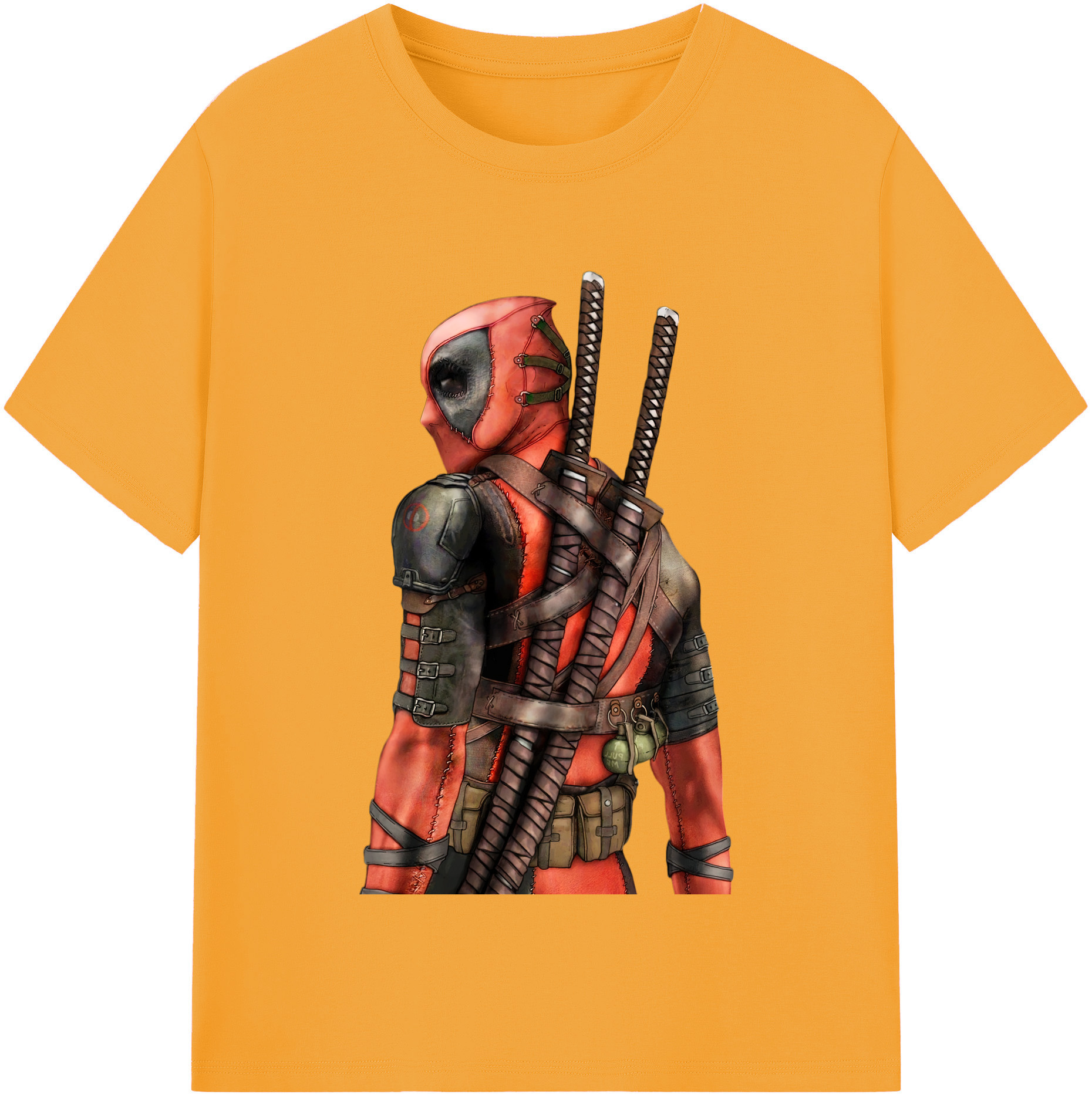 （画像用） Deadpool デッドプール レディースカジュアルプリントTシャツ（綿100％）