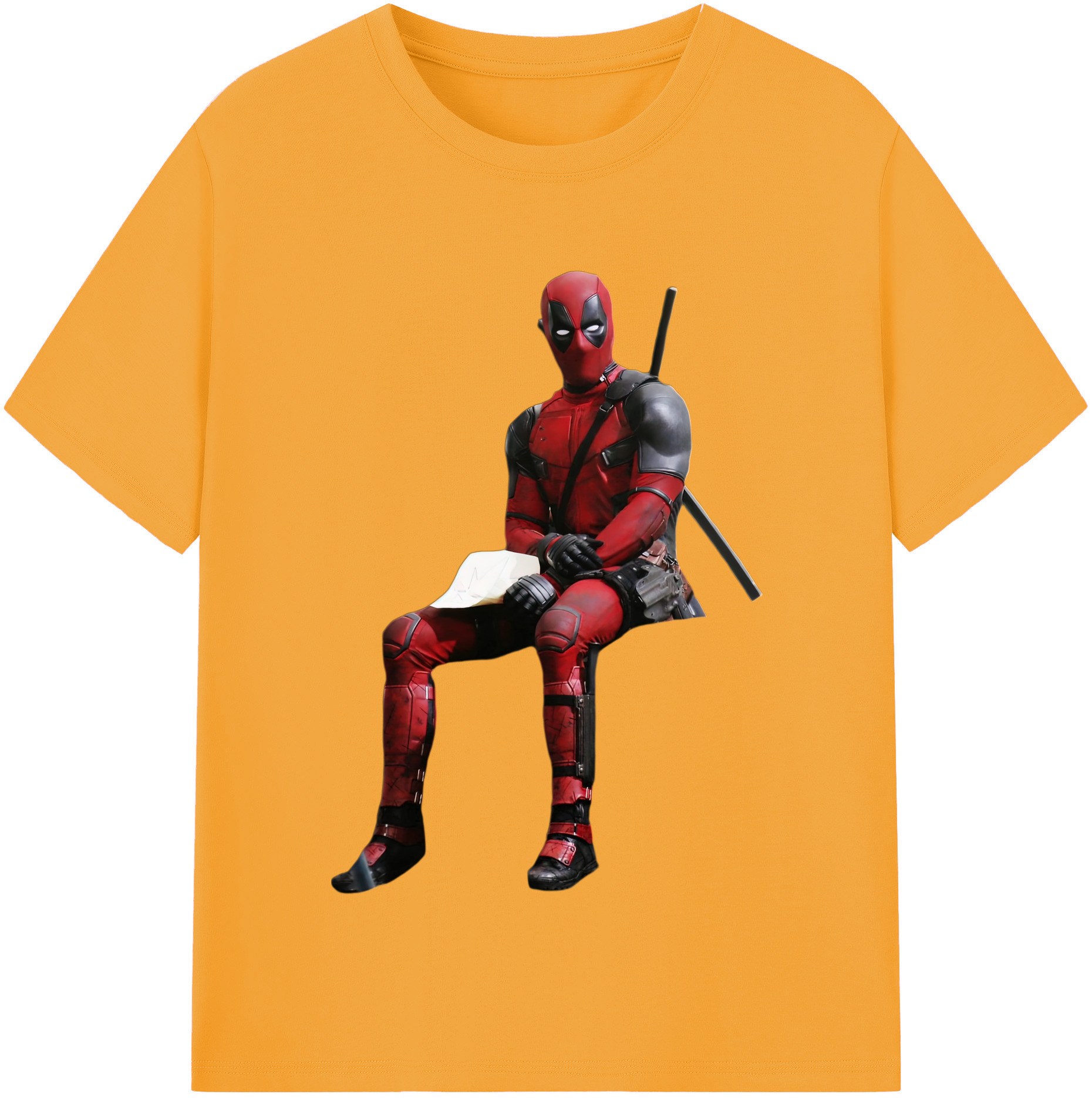 （画像用） Deadpool デッドプール レディースカジュアルプリントTシャツ（綿100％）