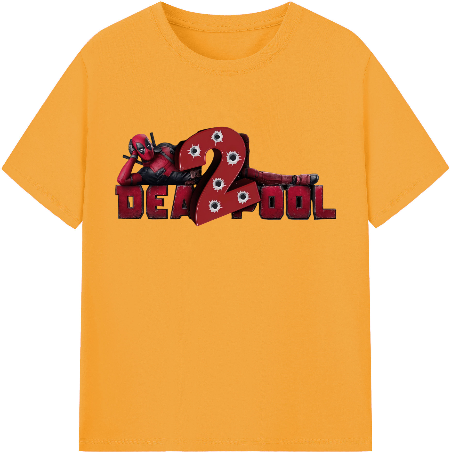 （画像用） Deadpool デッドプール レディースカジュアルプリントTシャツ（綿100％）
