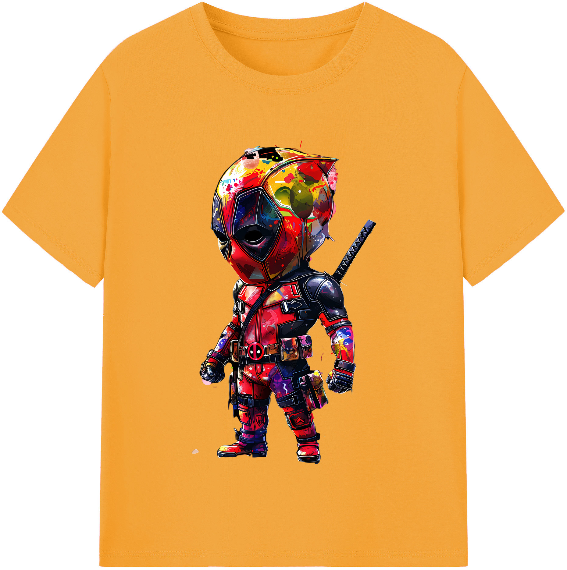 （画像用） Deadpool デッドプール レディースカジュアルプリントTシャツ（綿100％）