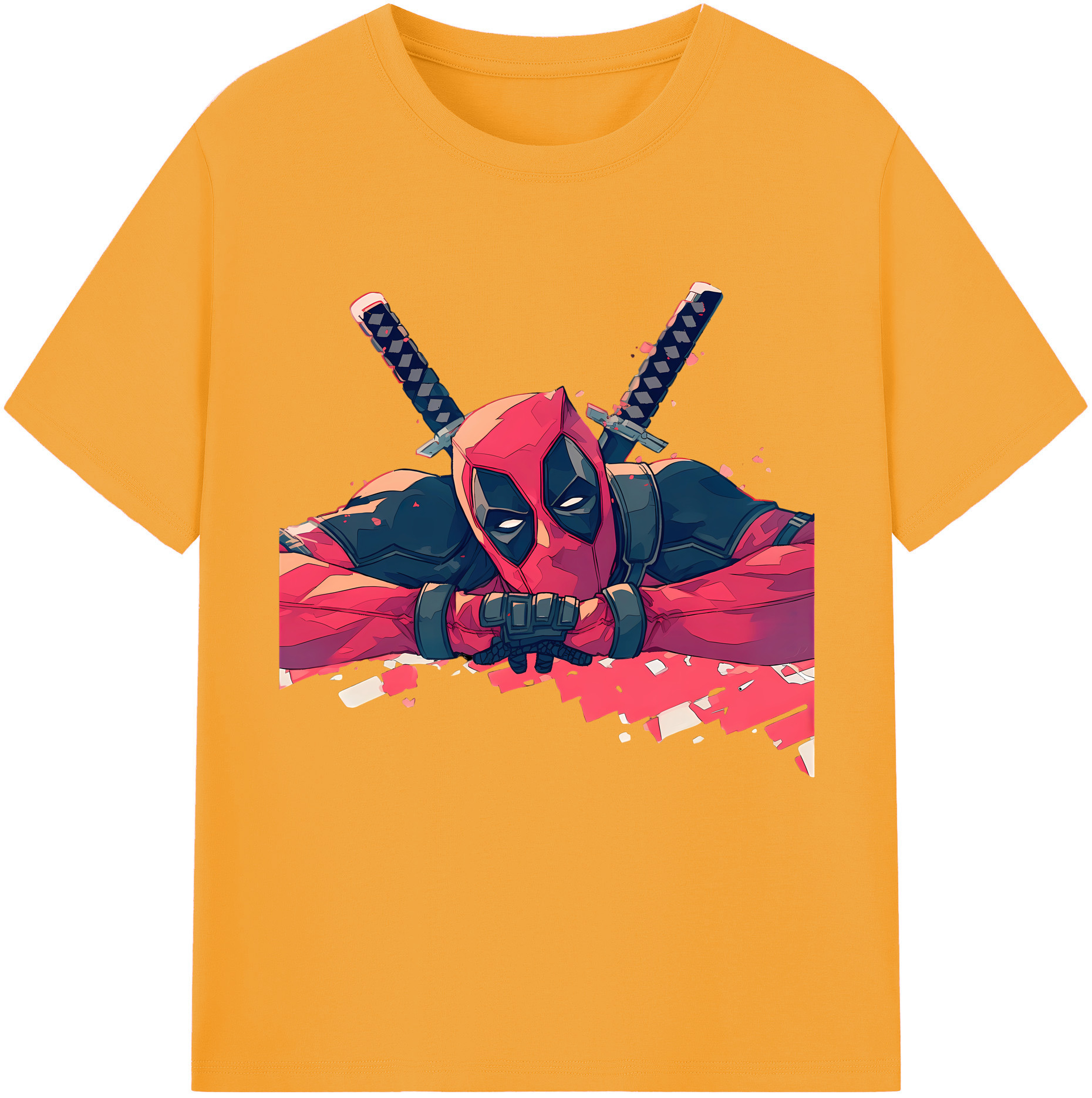 （画像用） Deadpool デッドプール レディースカジュアルプリントTシャツ（綿100％）