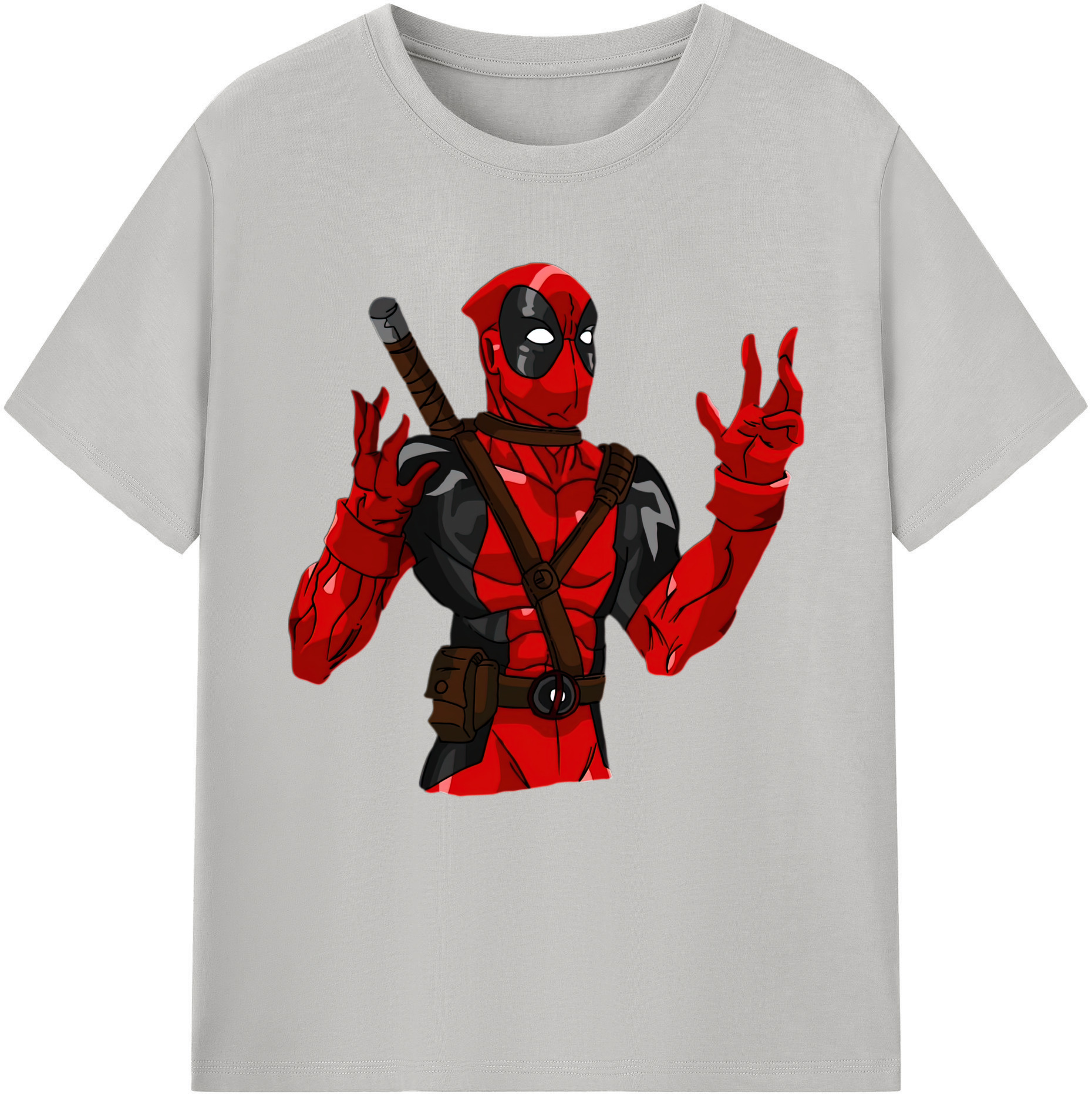 （画像用） Deadpool デッドプール レディースカジュアルプリントTシャツ（綿100％）