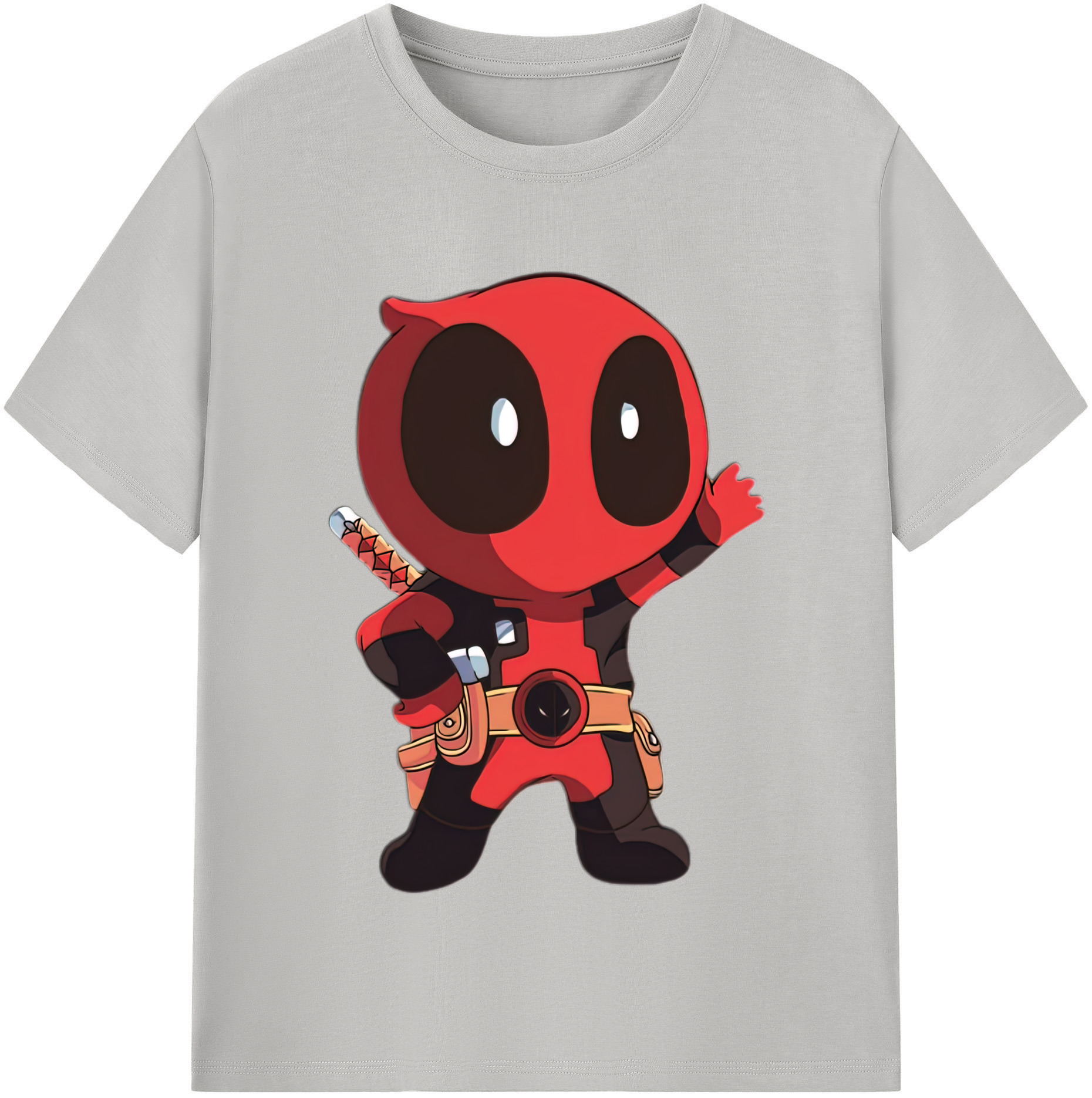 （画像用） Deadpool デッドプール レディースカジュアルプリントTシャツ（綿100％）