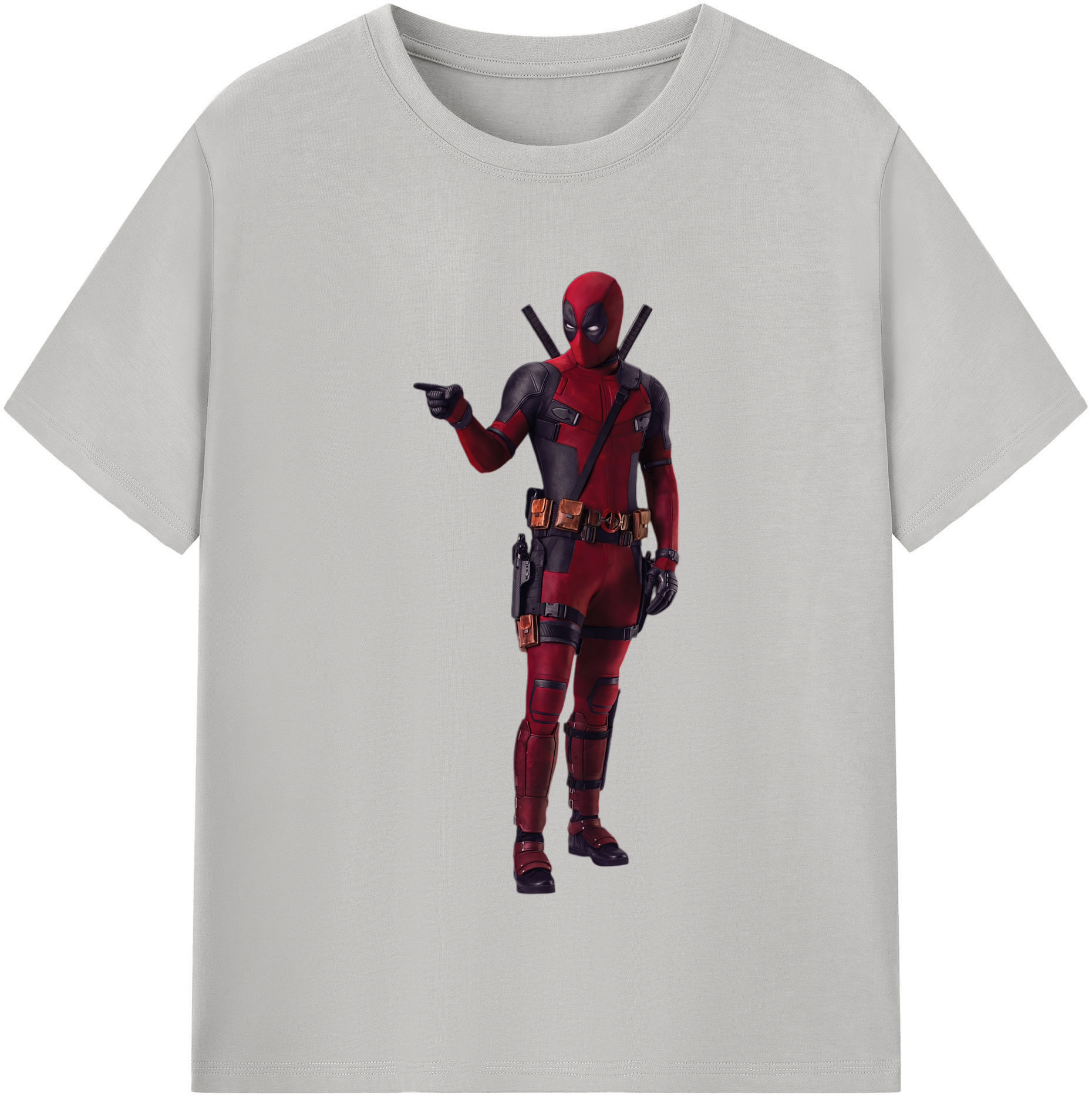 （画像用） Deadpool デッドプール レディースカジュアルプリントTシャツ（綿100％）