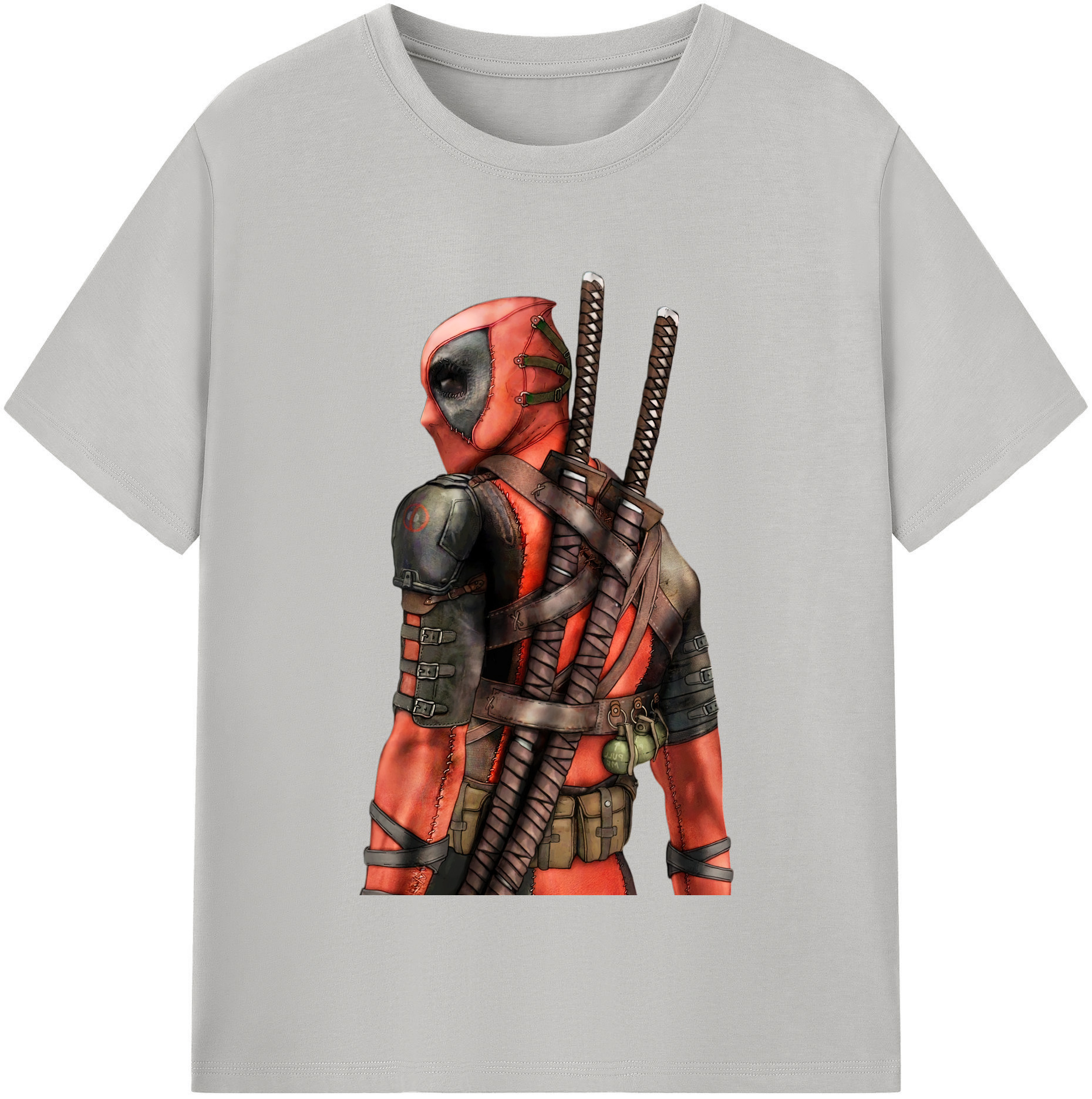 （画像用） Deadpool デッドプール レディースカジュアルプリントTシャツ（綿100％）