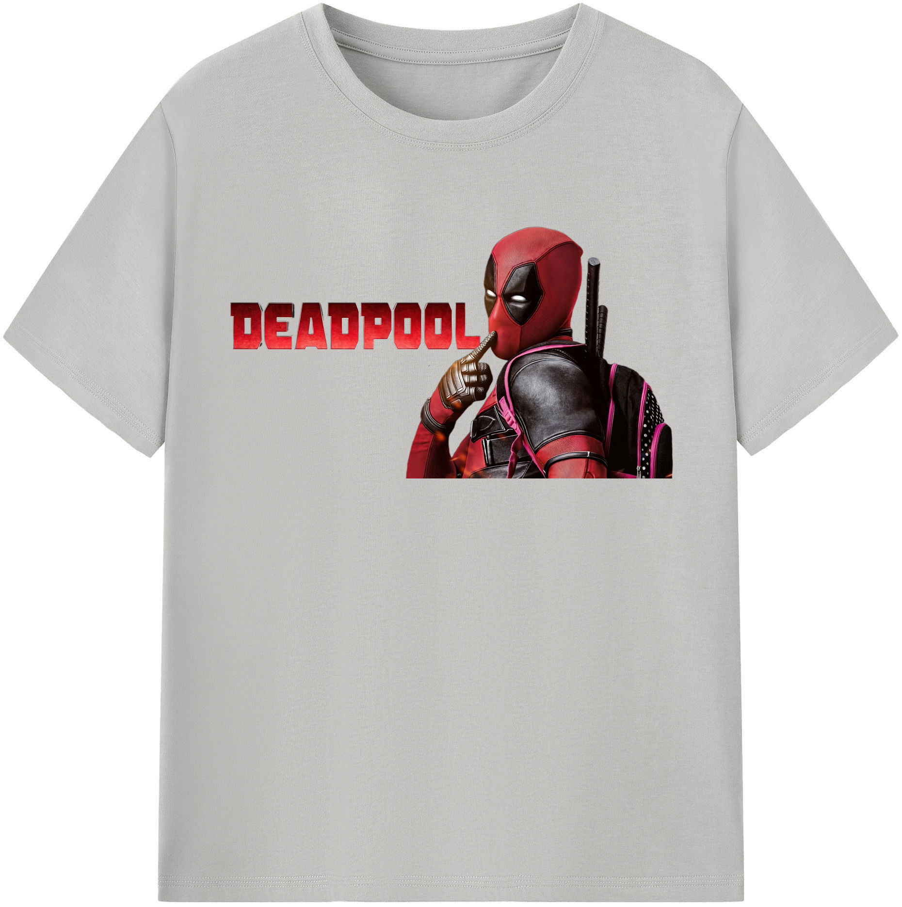 （画像用） Deadpool デッドプール レディースカジュアルプリントTシャツ（綿100％）