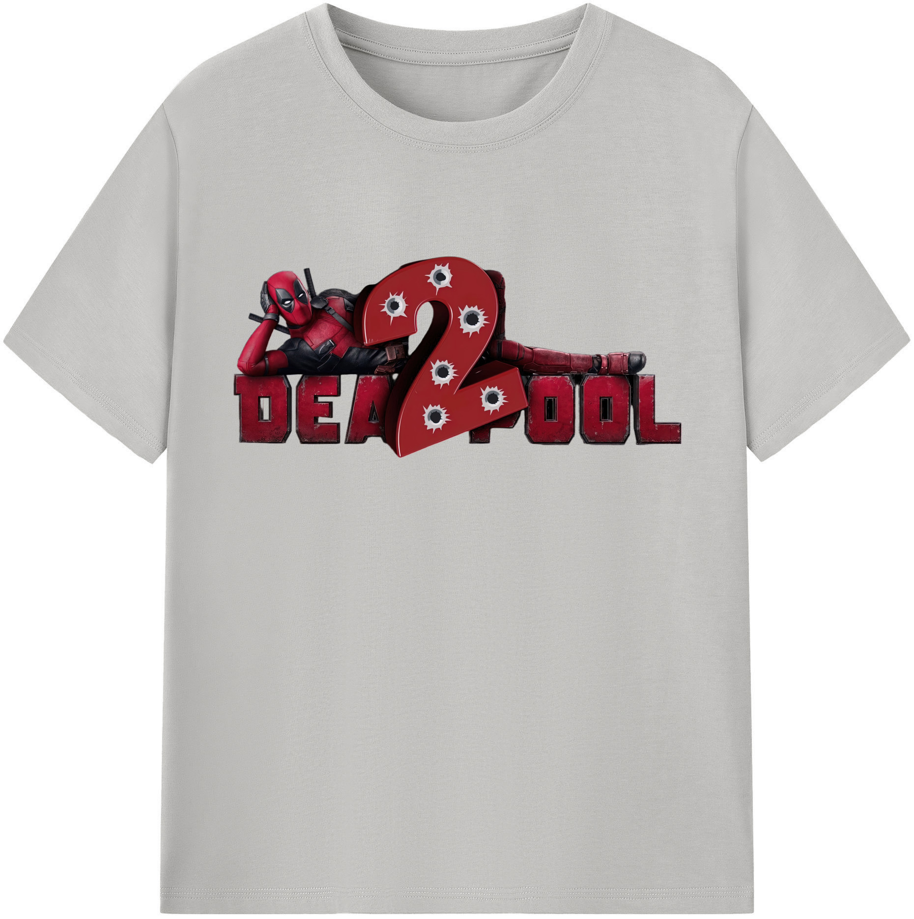（画像用） Deadpool デッドプール レディースカジュアルプリントTシャツ（綿100％）