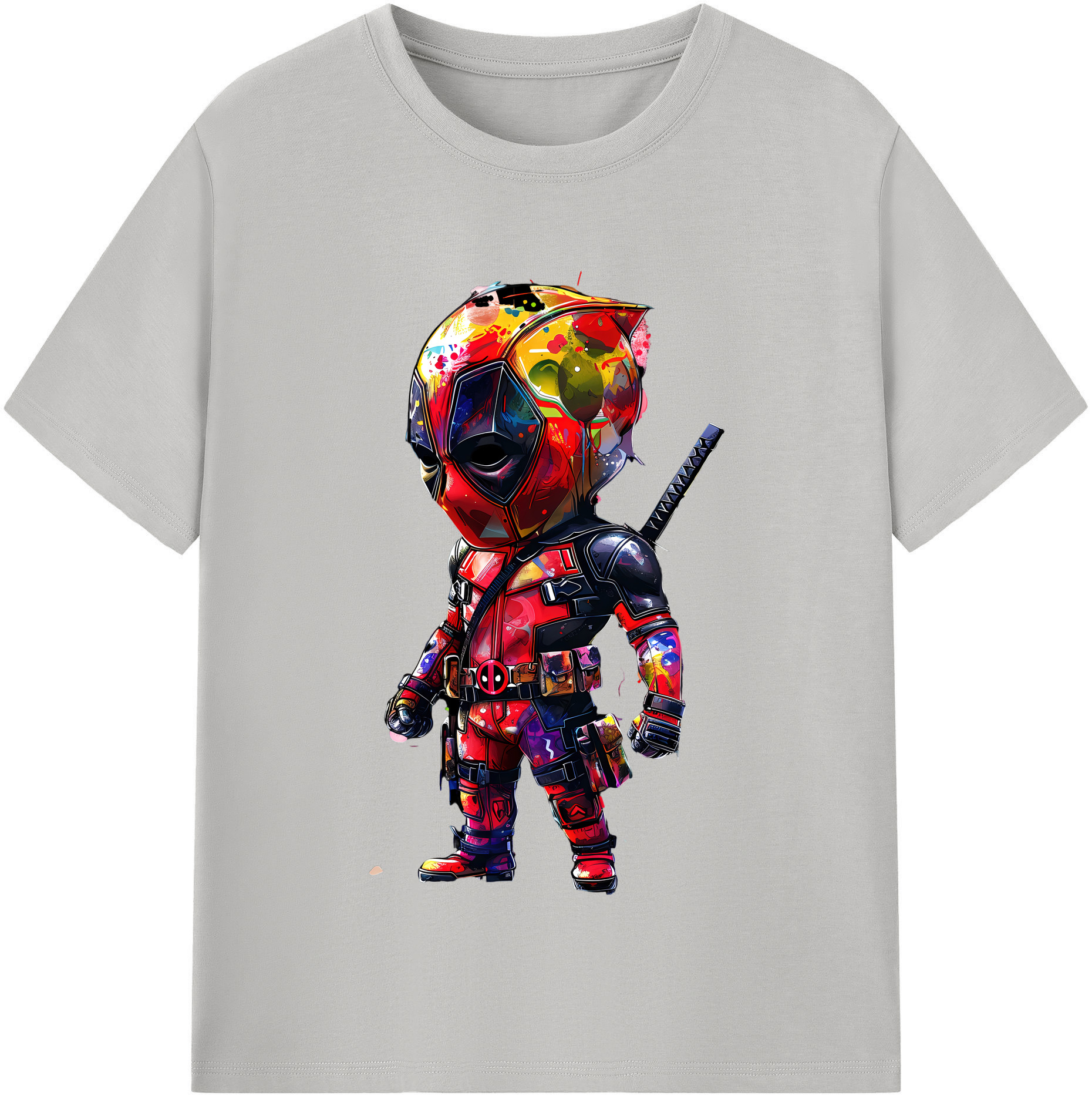 （画像用） Deadpool デッドプール レディースカジュアルプリントTシャツ（綿100％）