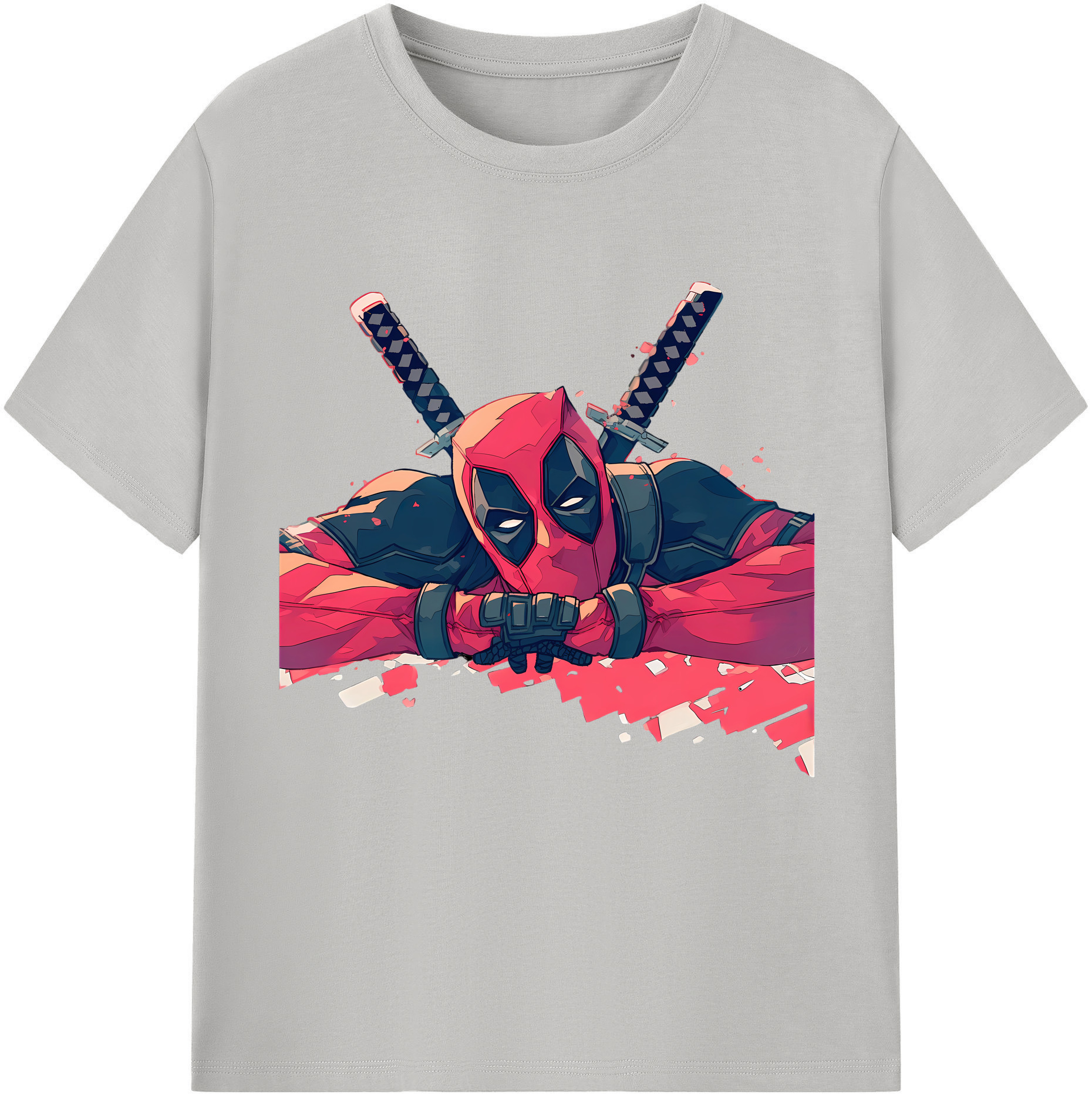 （画像用） Deadpool デッドプール レディースカジュアルプリントTシャツ（綿100％）