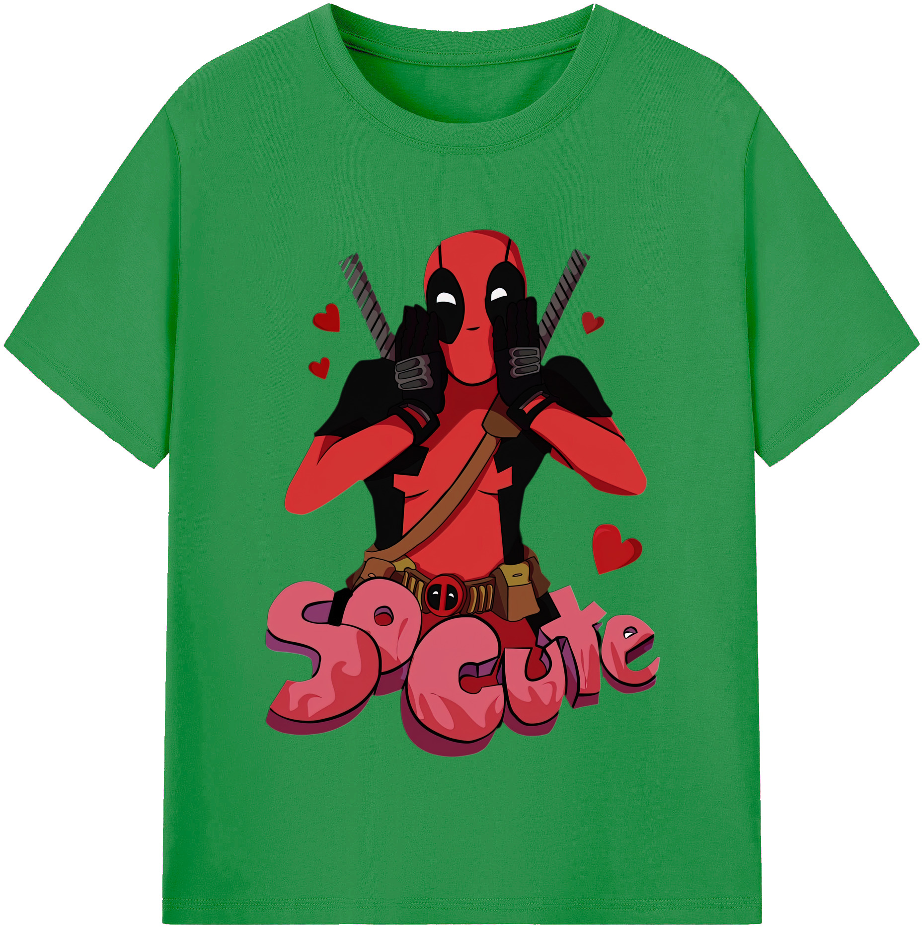 （画像用） Deadpool デッドプール レディースカジュアルプリントTシャツ（綿100％）